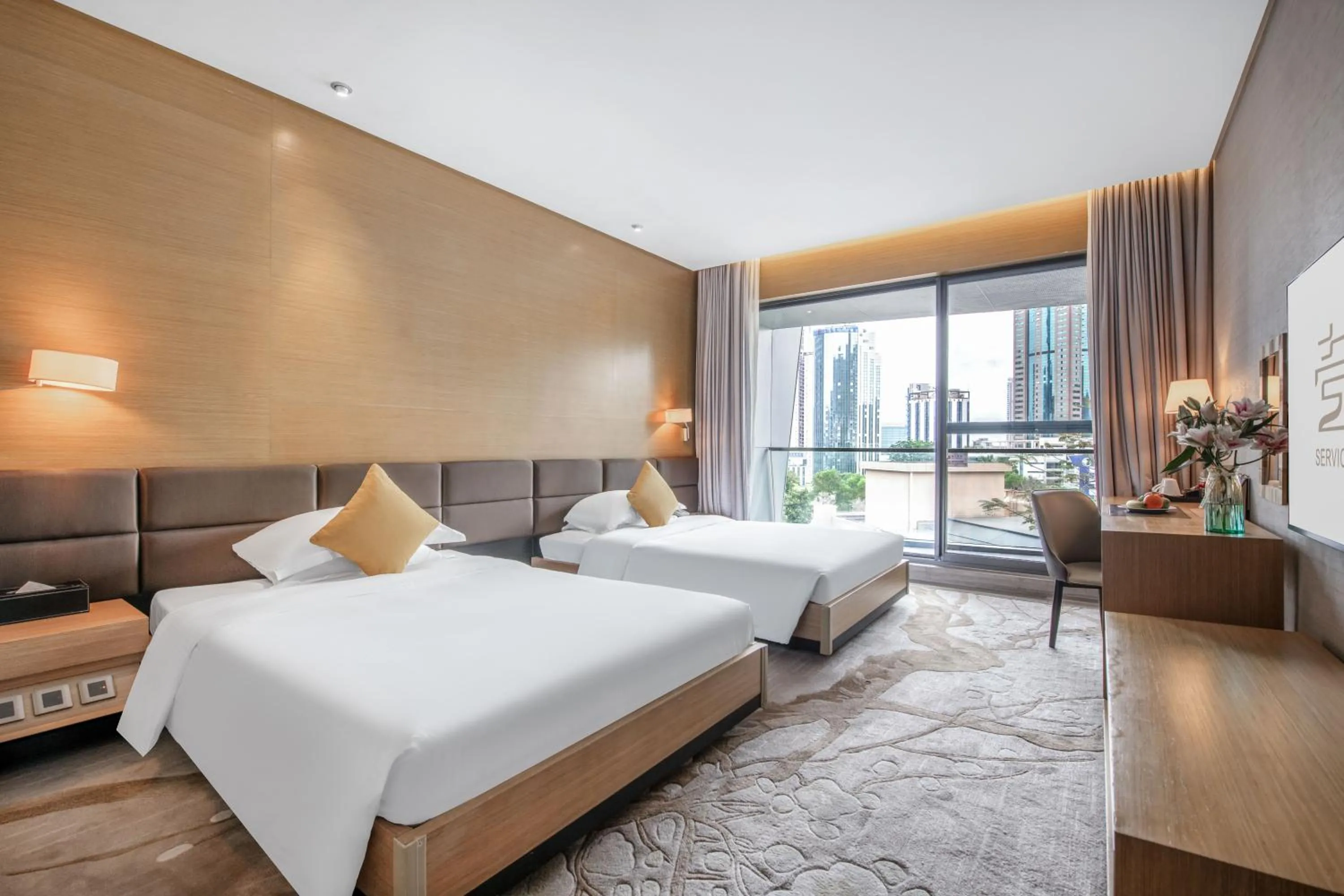 Bed in CM Serviced Apartment Shenzhen Hillside