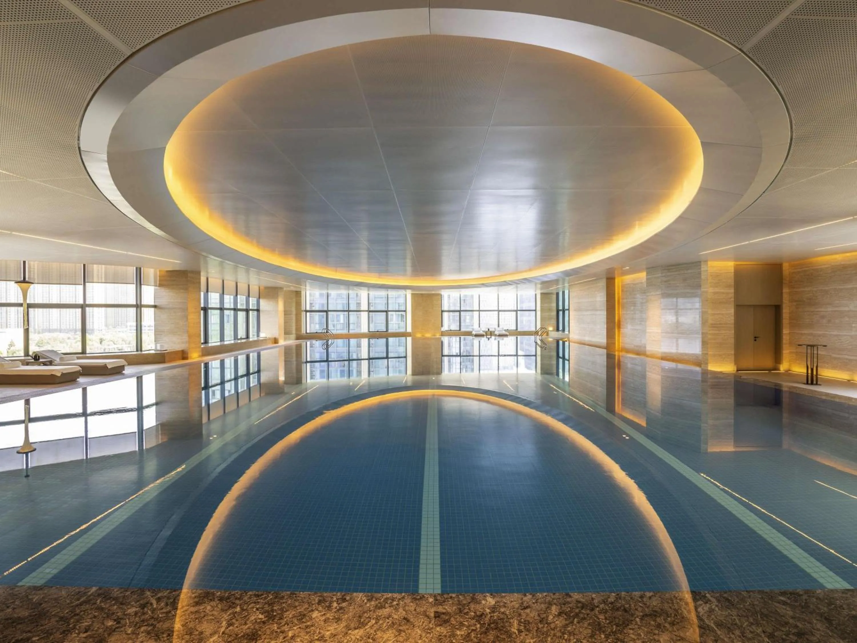 Pool view in Sofitel Hangzhou Yingguan-Olympic Center Hotel