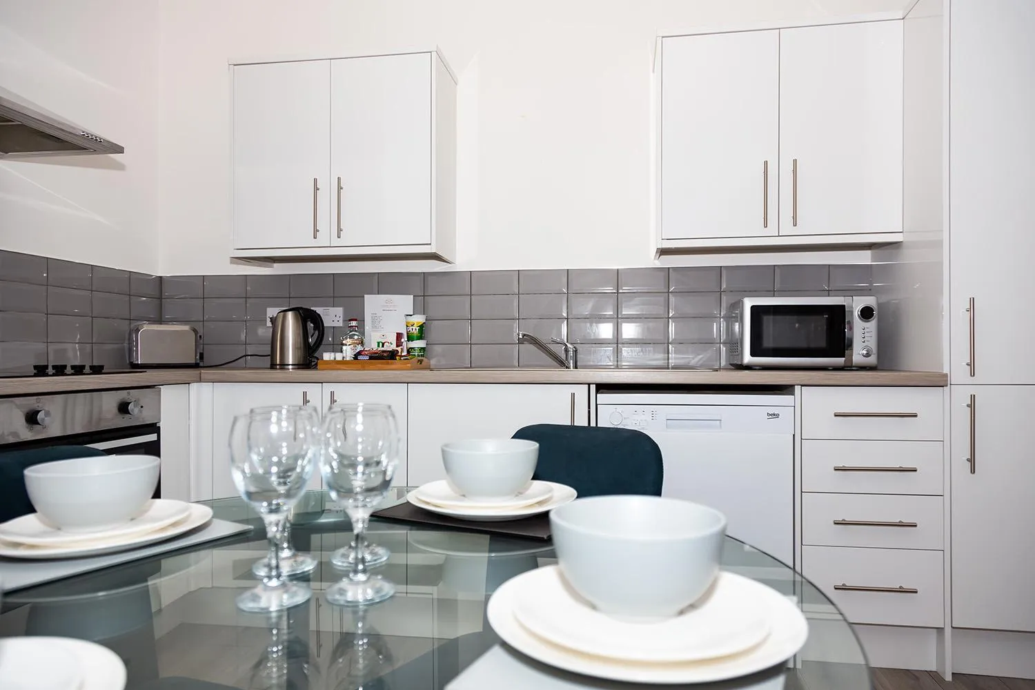 Kitchen or kitchenette in Alexander Apartments Powdene House