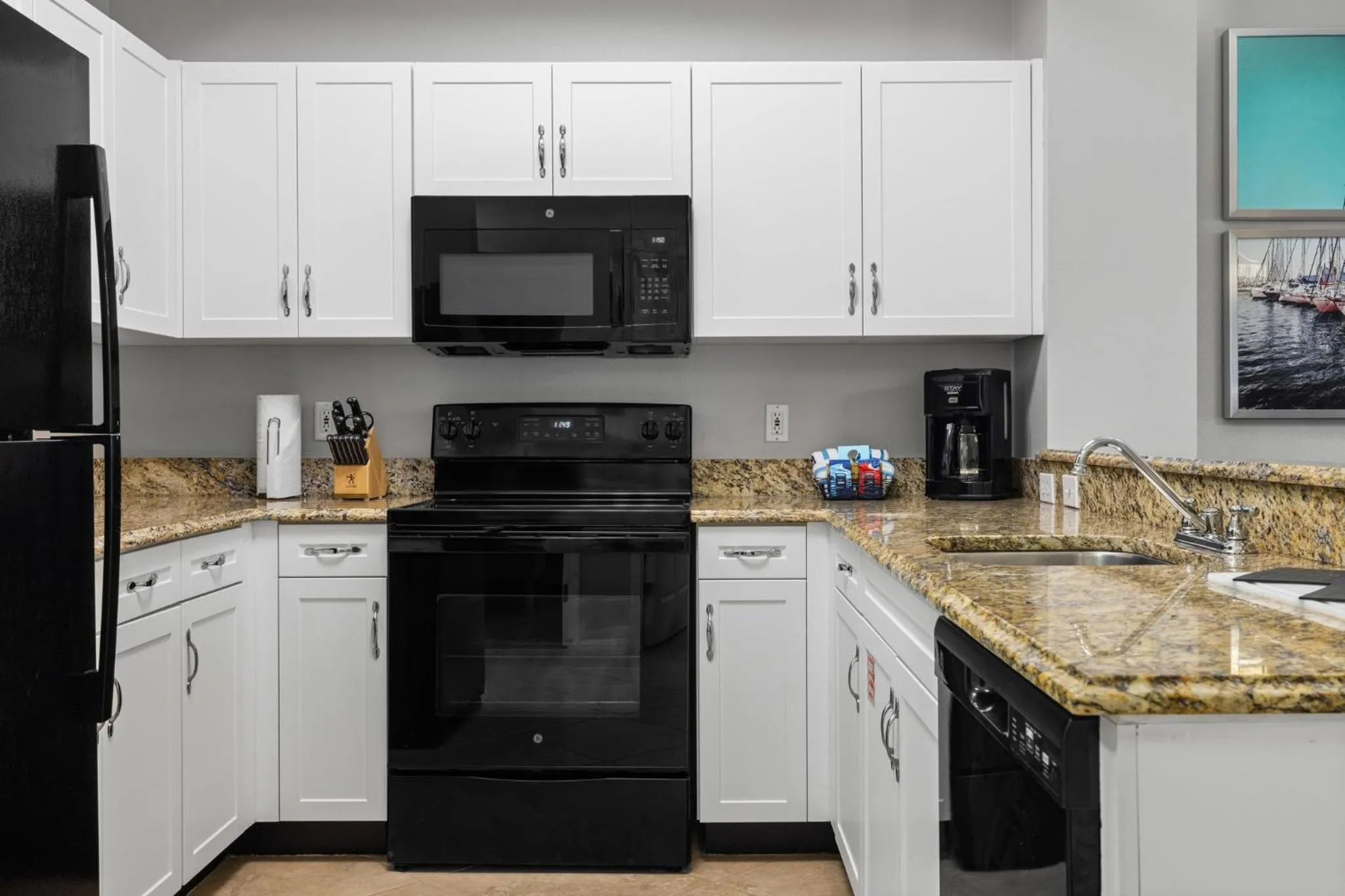 Communal kitchen in Club Wyndham at Majestic Sun