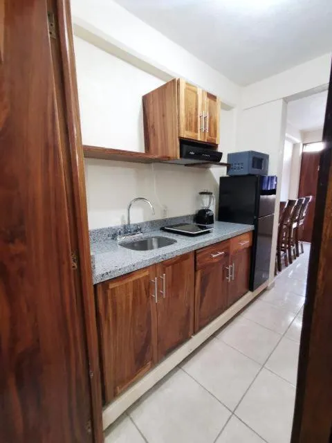 Kitchen or kitchenette in Habitaciones del Pacifico