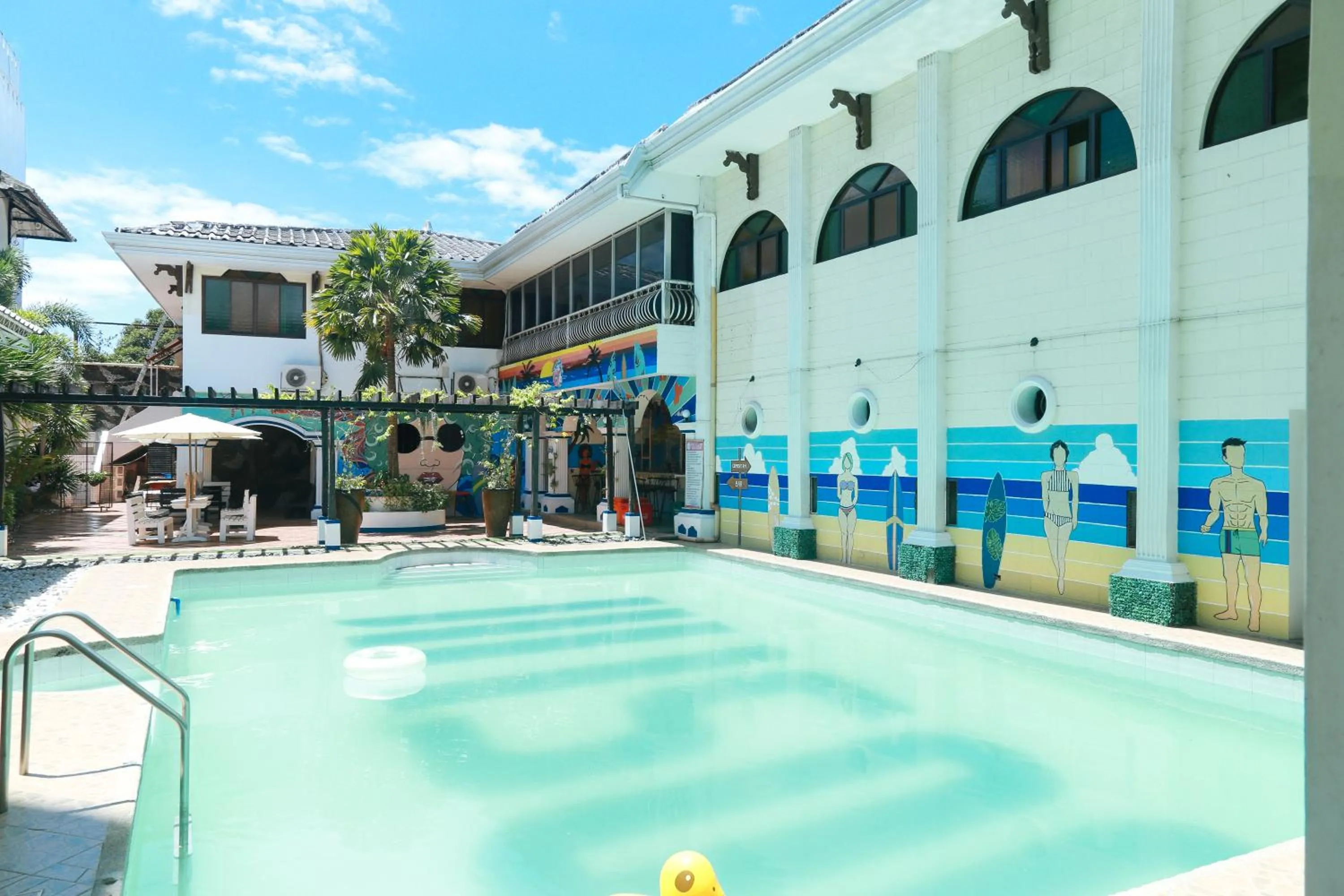 Swimming pool in RedDoorz Plus @ Castle Chateau Iloilo