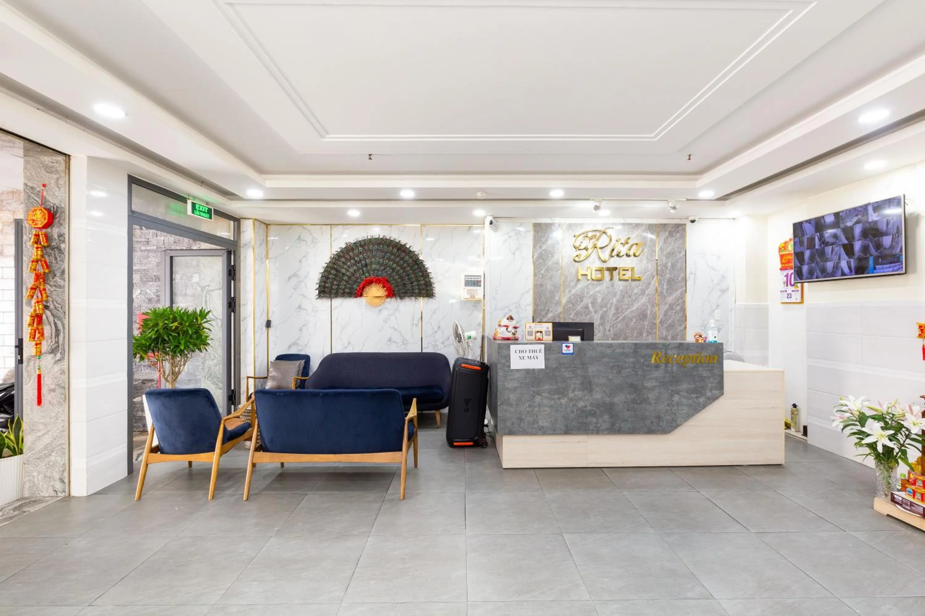 Lobby or reception in Rita Hotel Gò Vấp gần Bệnh Viện 175