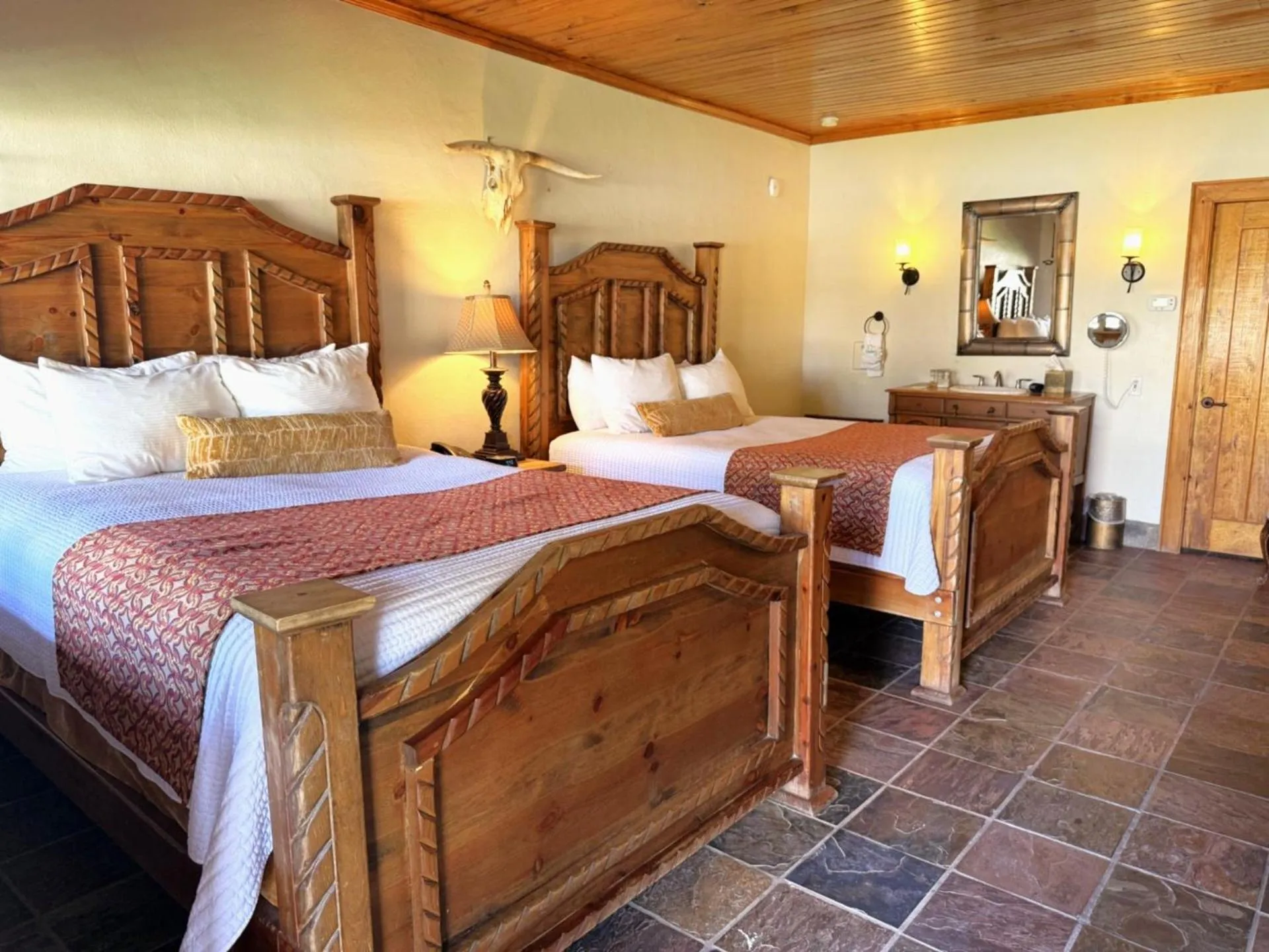 Bed in Lajitas Golf Resort
