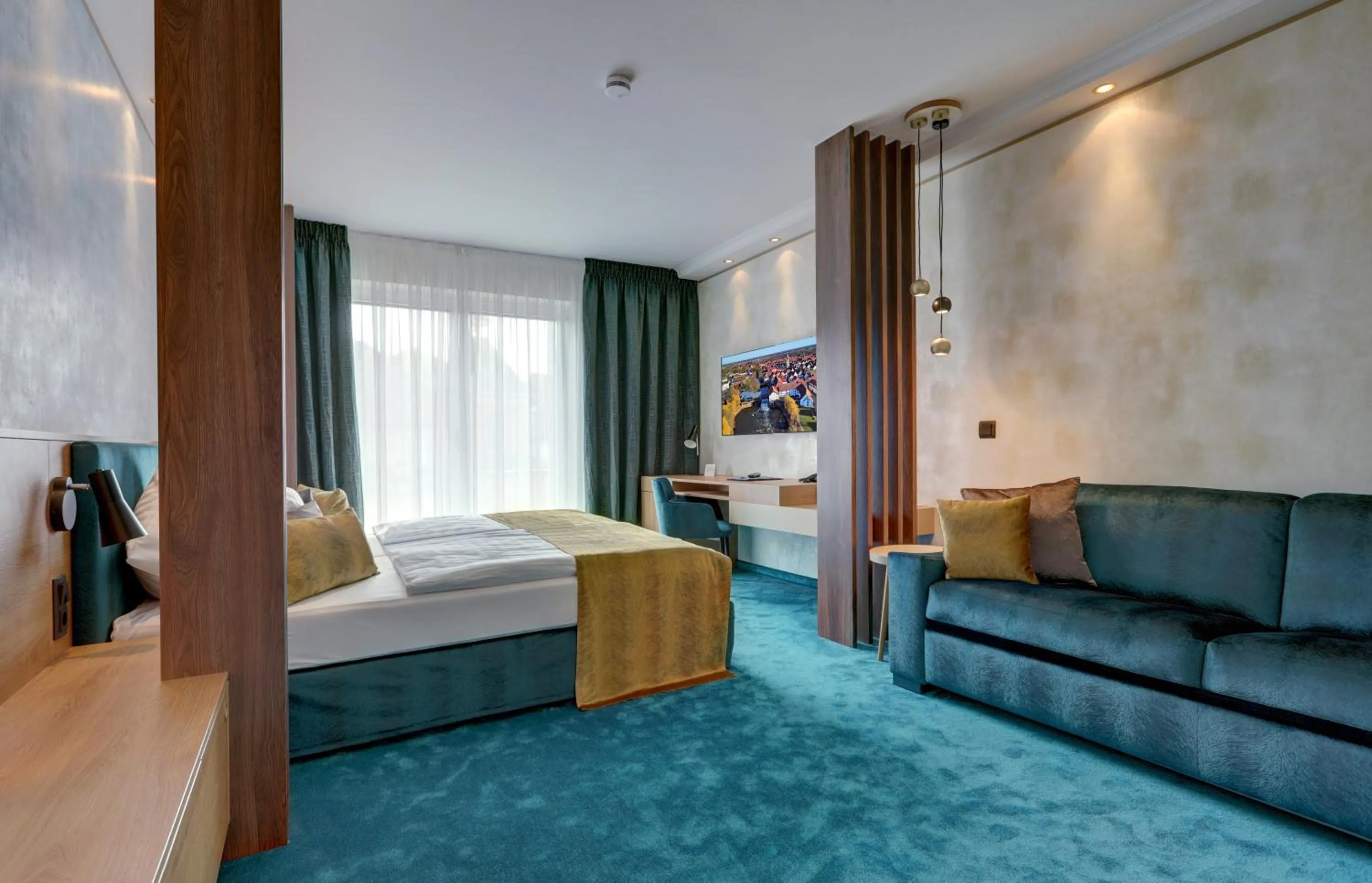 Bed in Hotel Im Engel