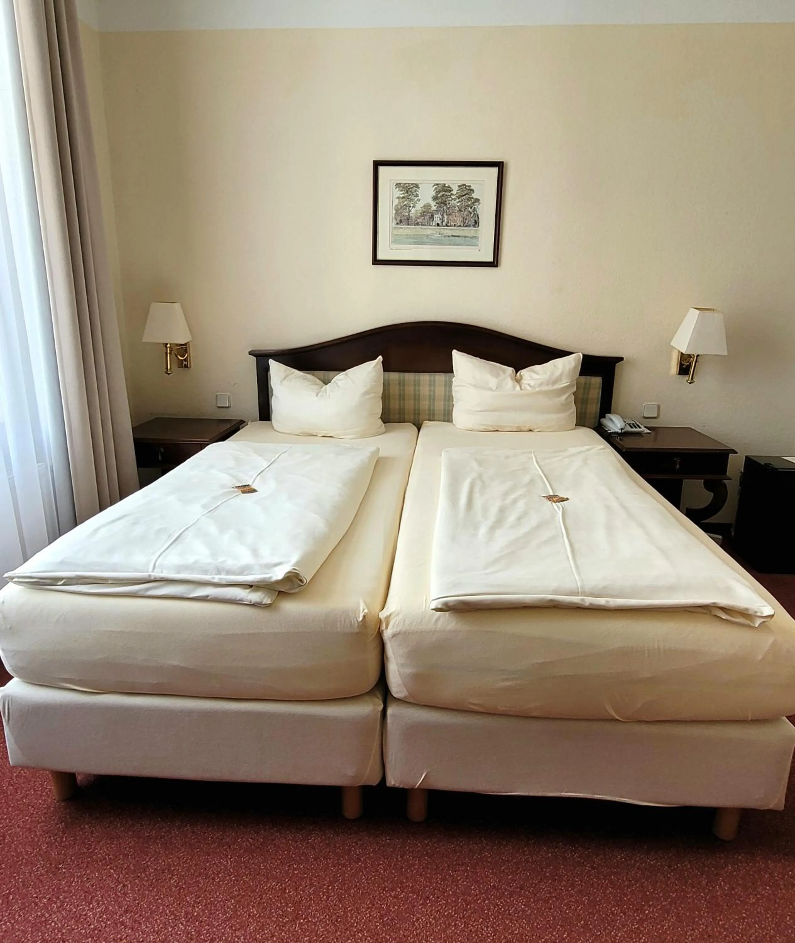 Bed in Hotel Rosengarten