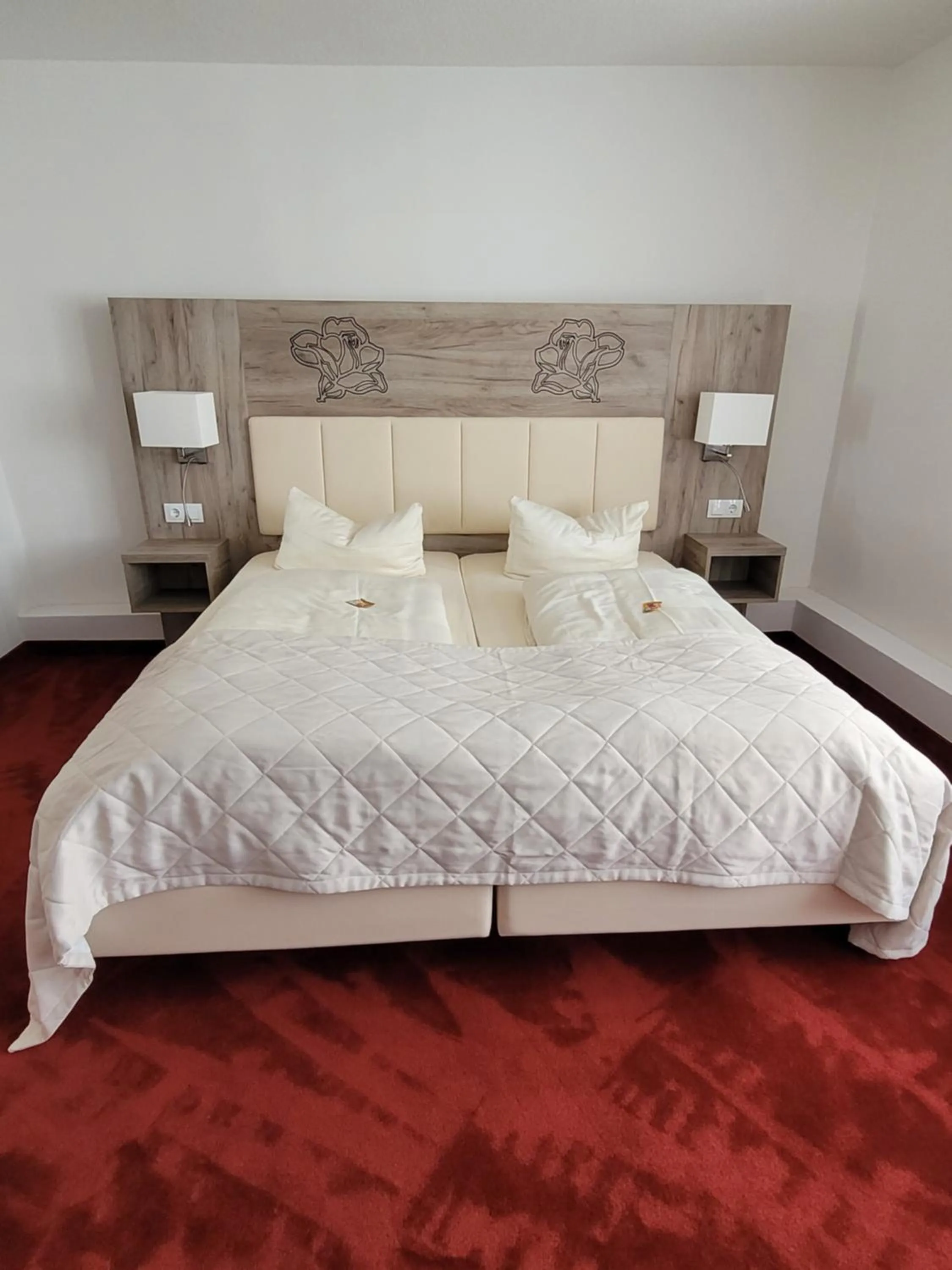 Bed in Hotel Rosengarten