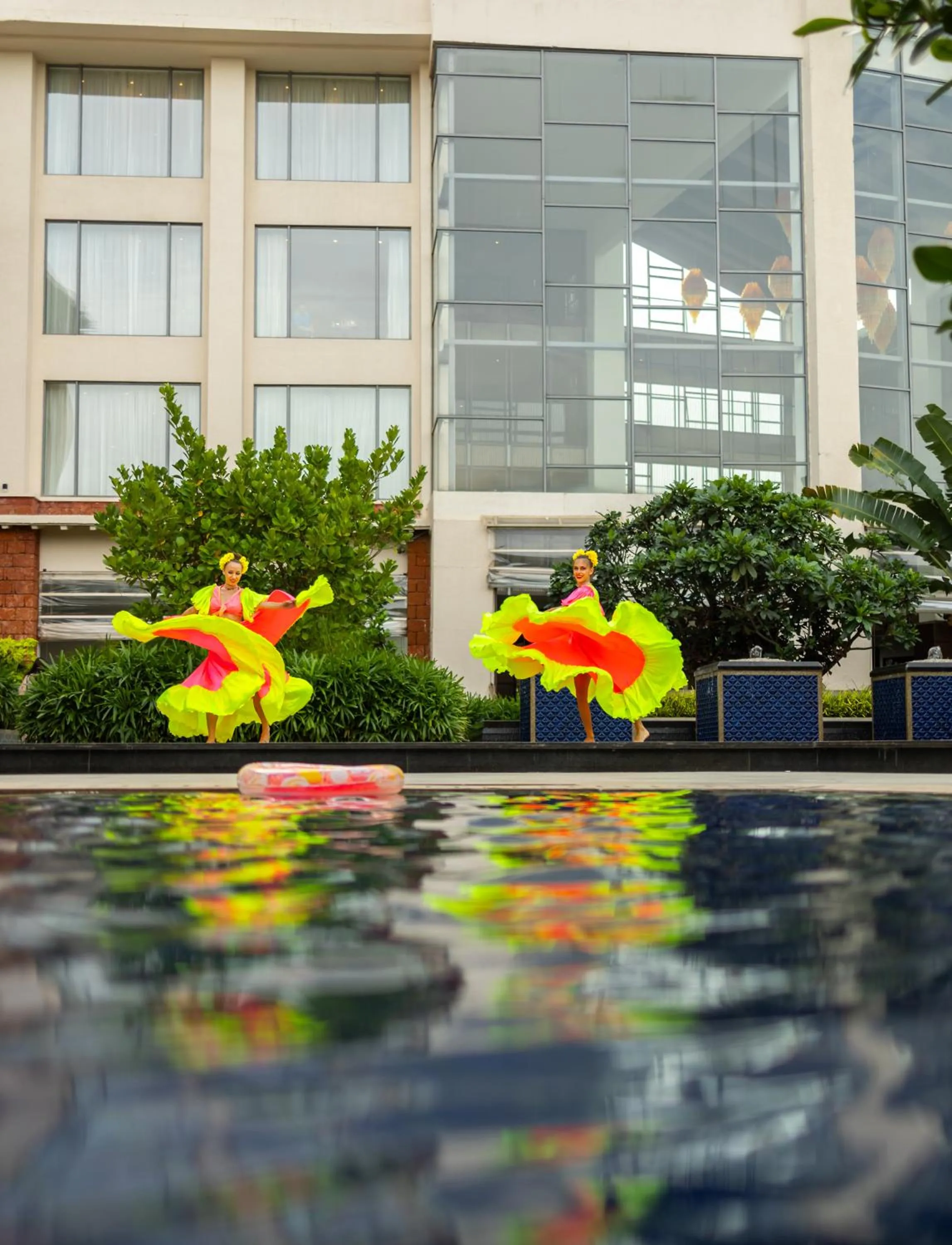 Pool view in The Westin Goa