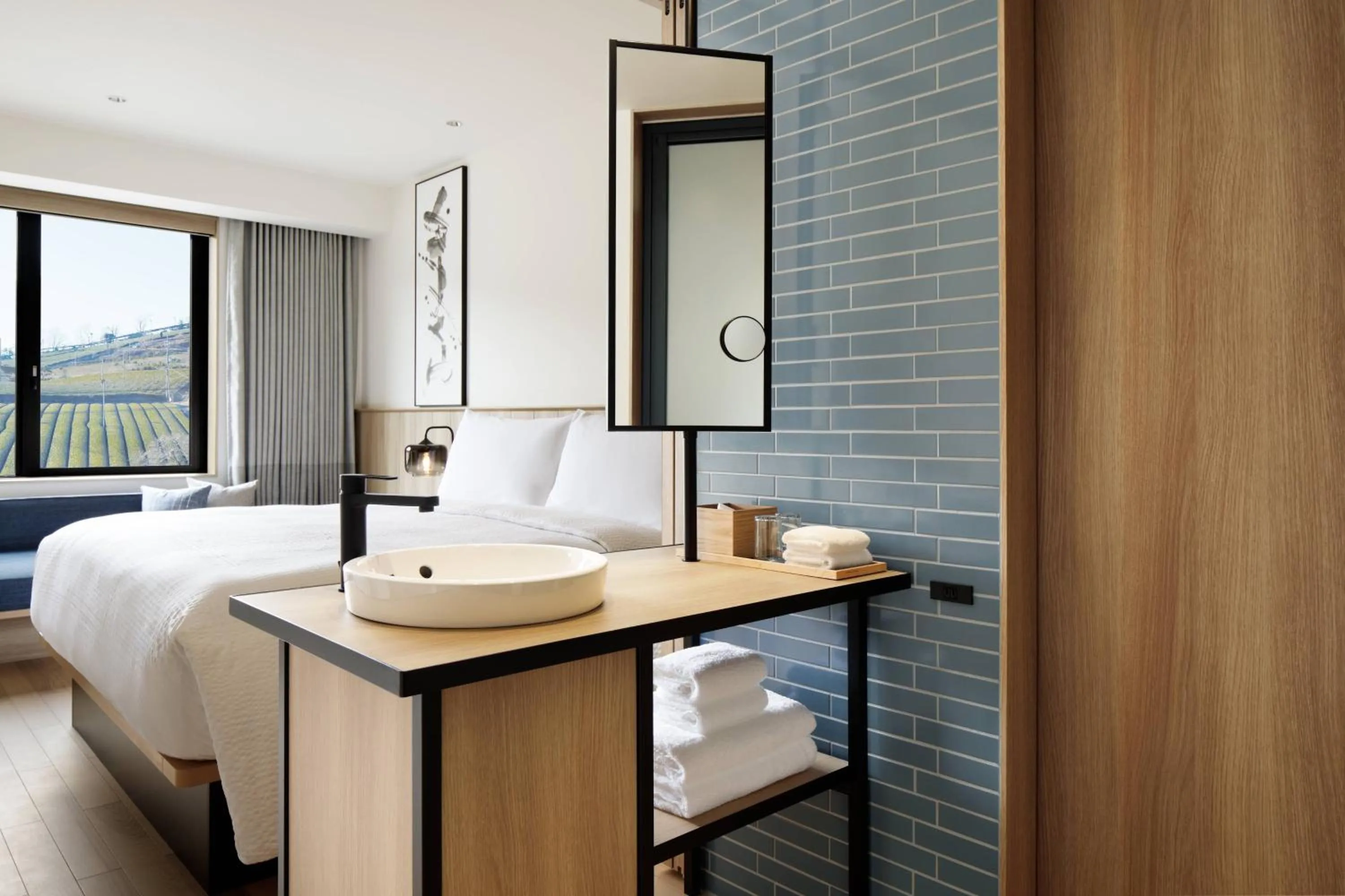 Bathroom, Bed in Fairfield by Marriott Kyoto Minamiyamashiro