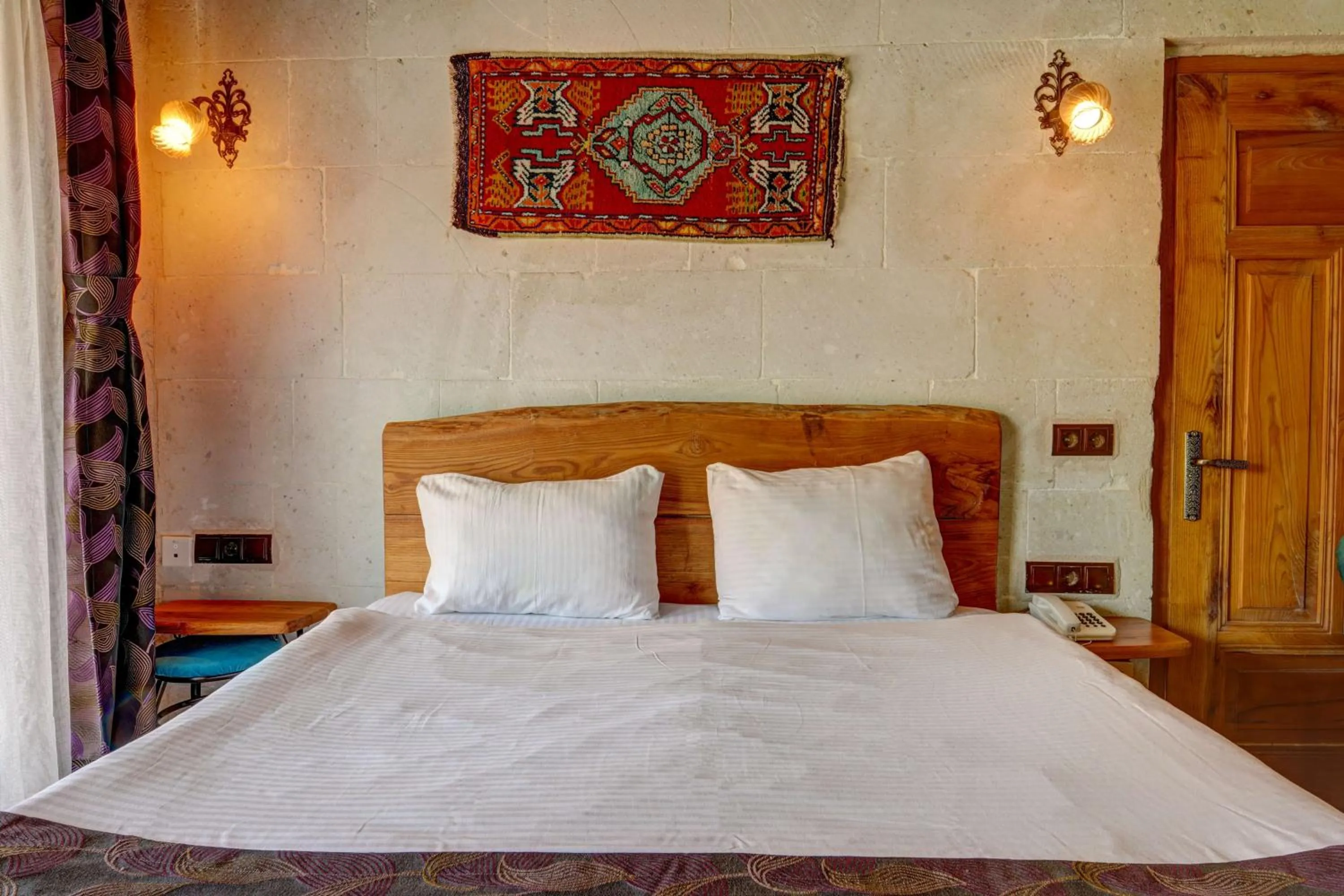 Bed in Avilla Cave Hotel