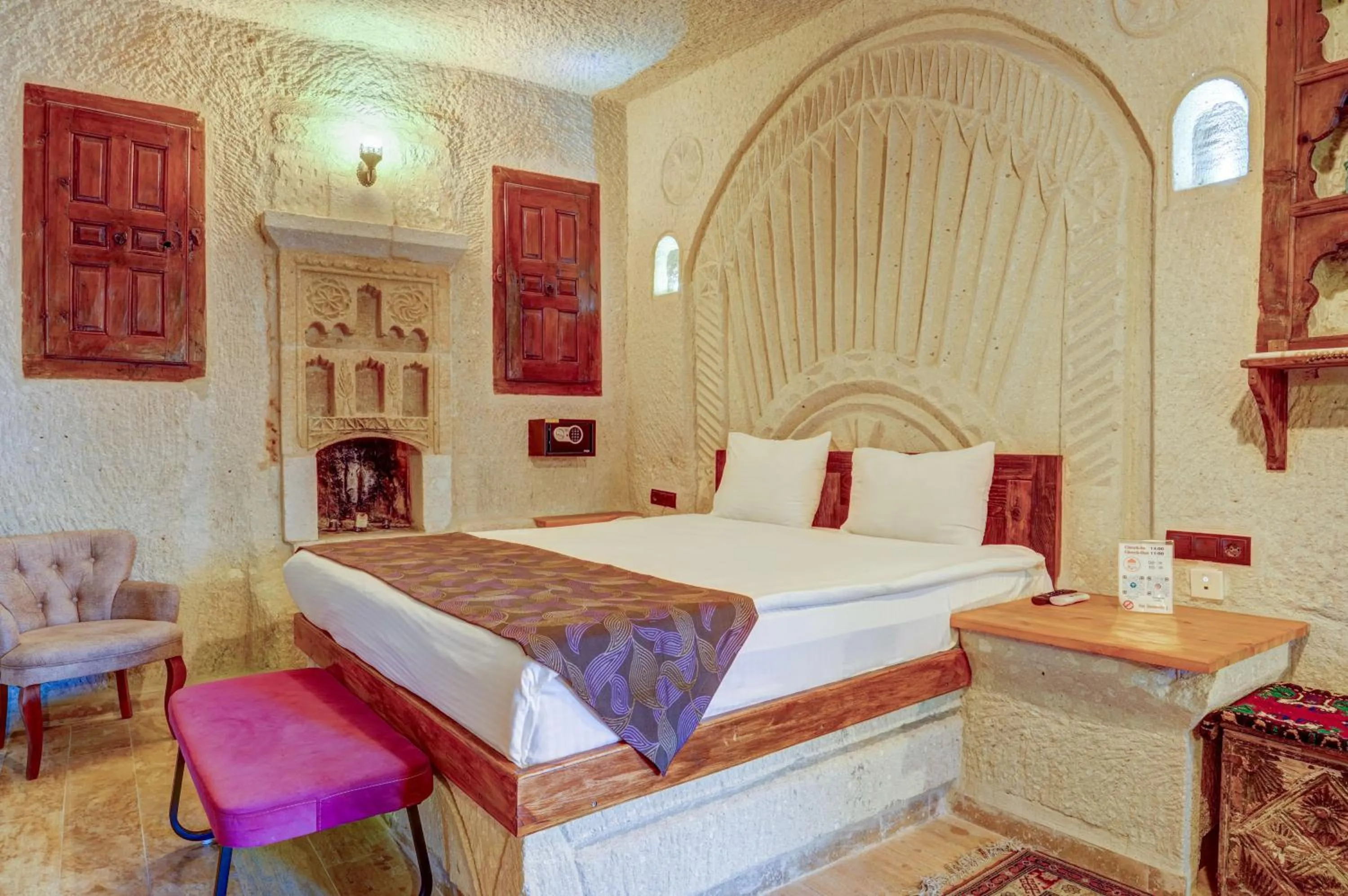 Bed in Avilla Cave Hotel