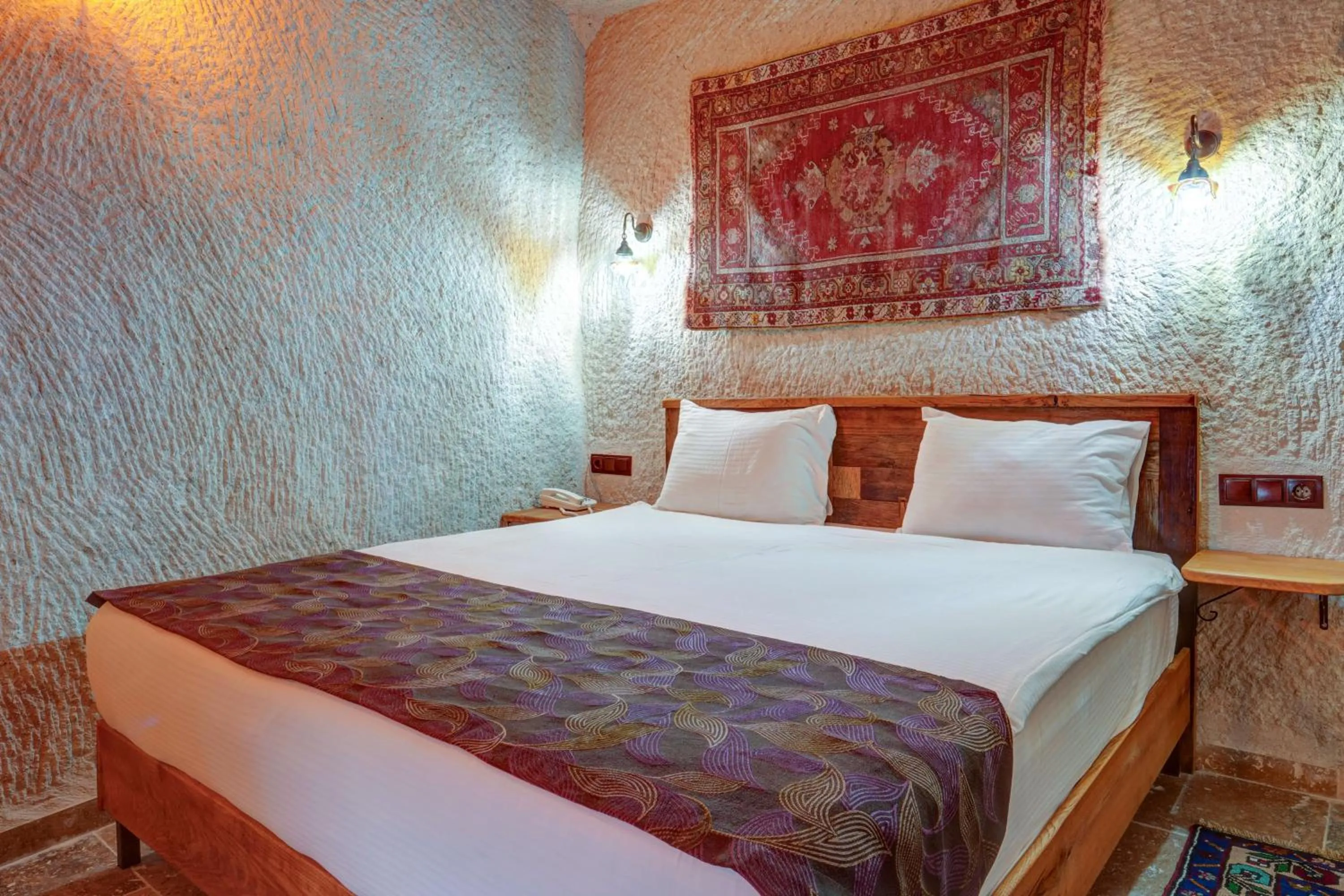 Bed in Avilla Cave Hotel