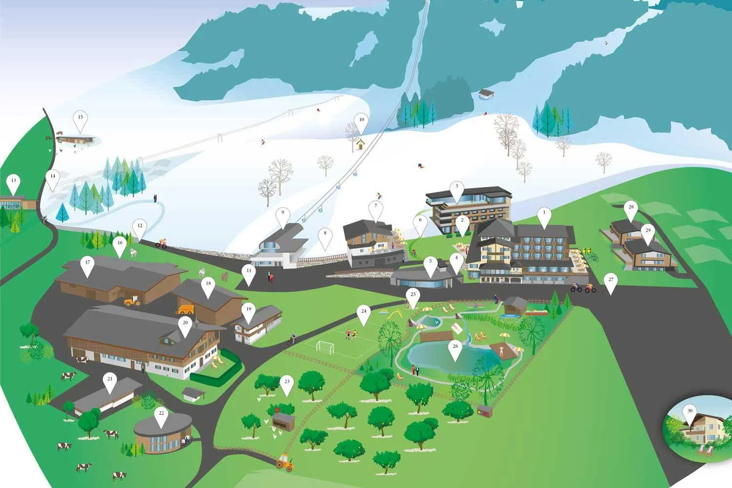 Property building in Hotel Penzinghof