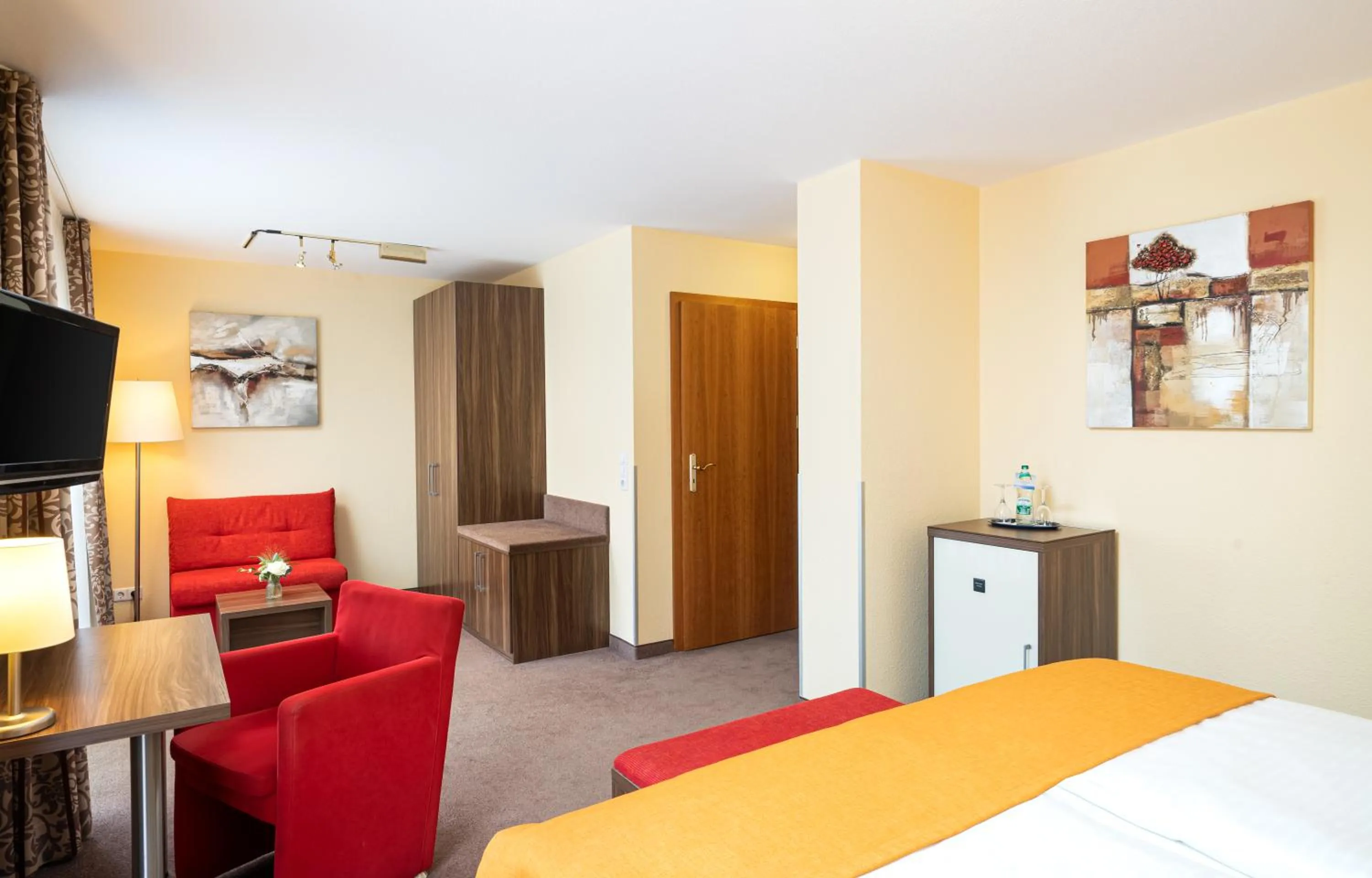 Seating area, Bed in Hotel-Residenz Immenhof