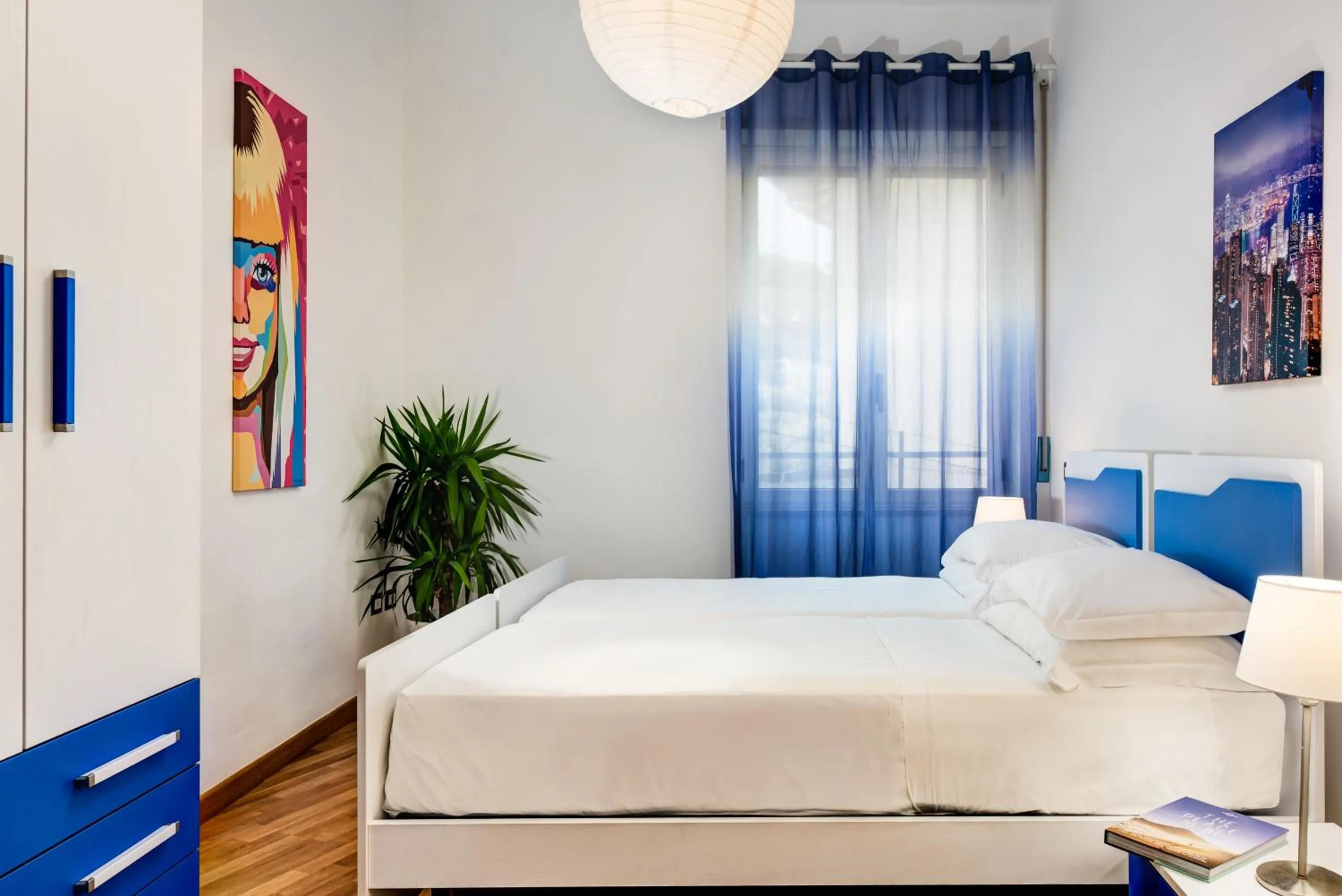 Bedroom, Bed in Living Times Apartment