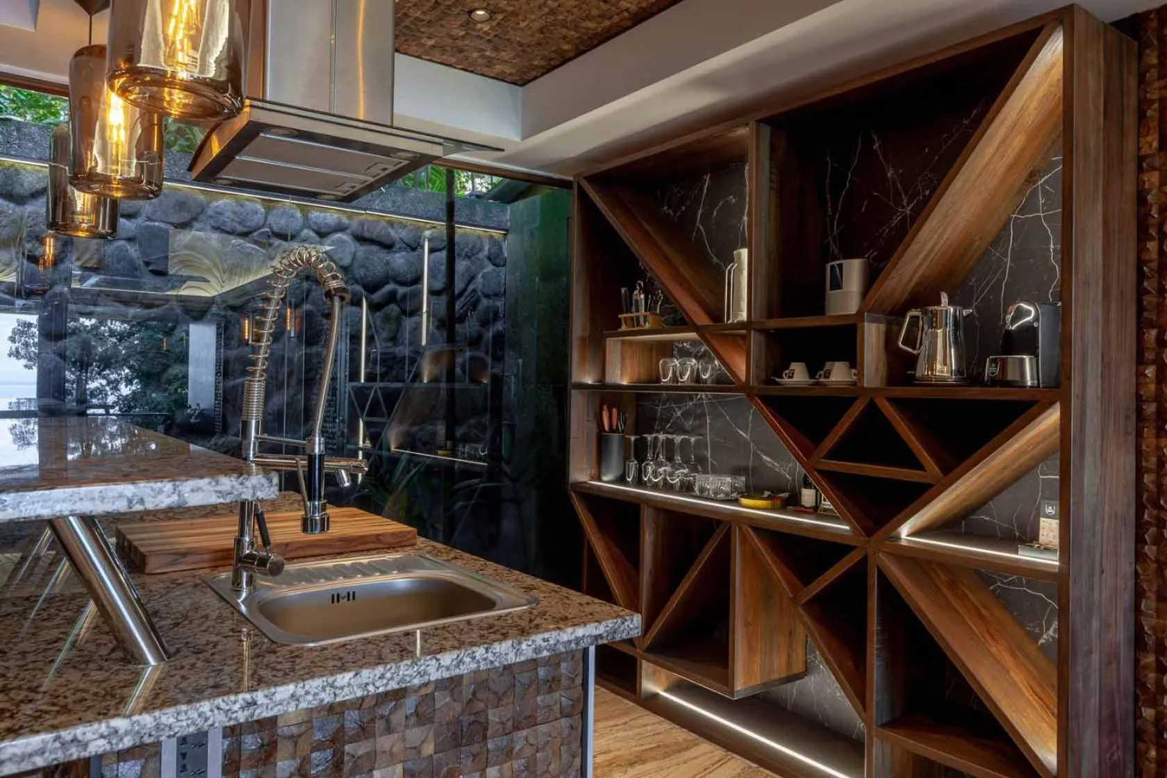 Kitchen or kitchenette in Makanda by The Sea Hotel Adults Only