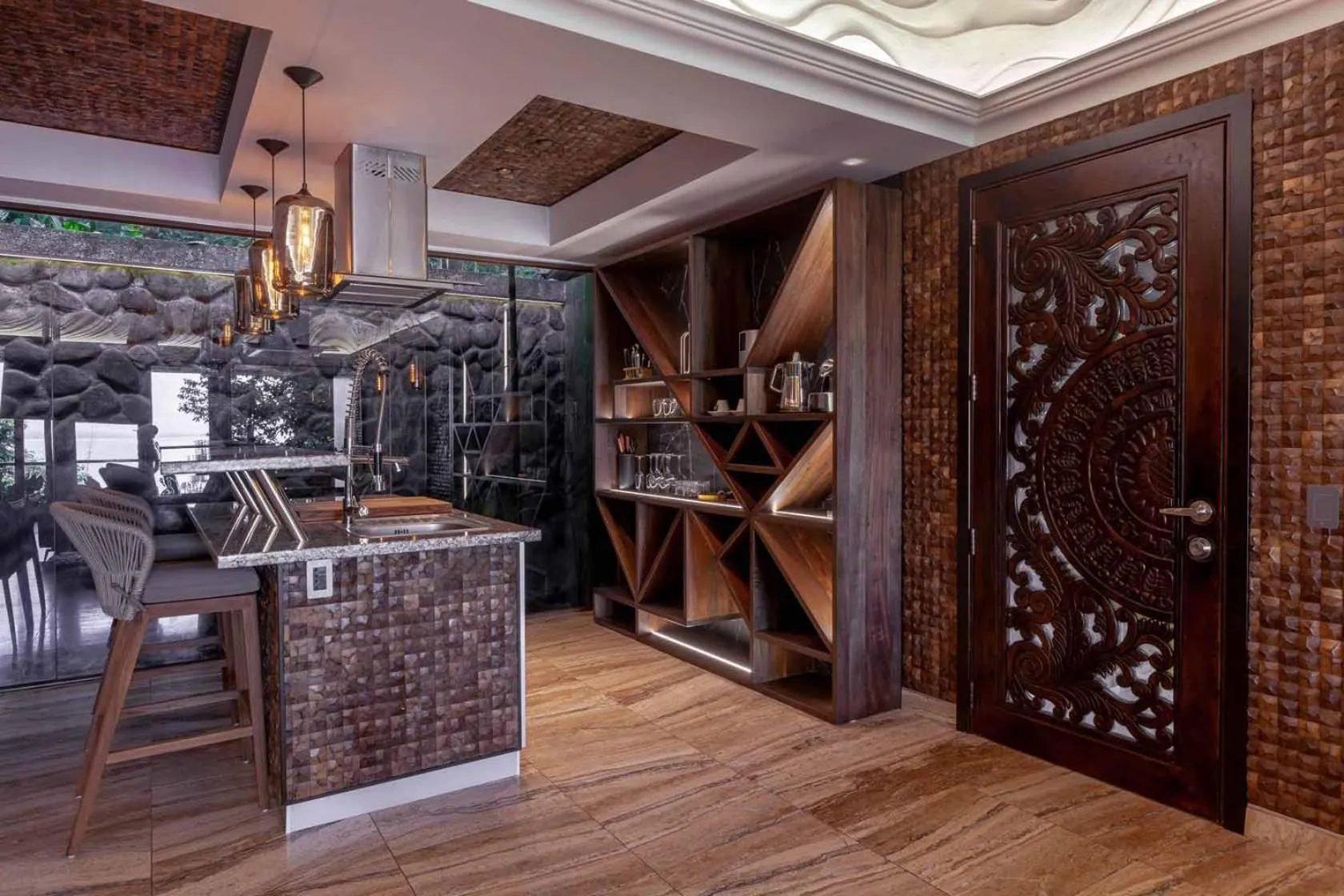 Kitchen or kitchenette in Makanda by The Sea Hotel Adults Only