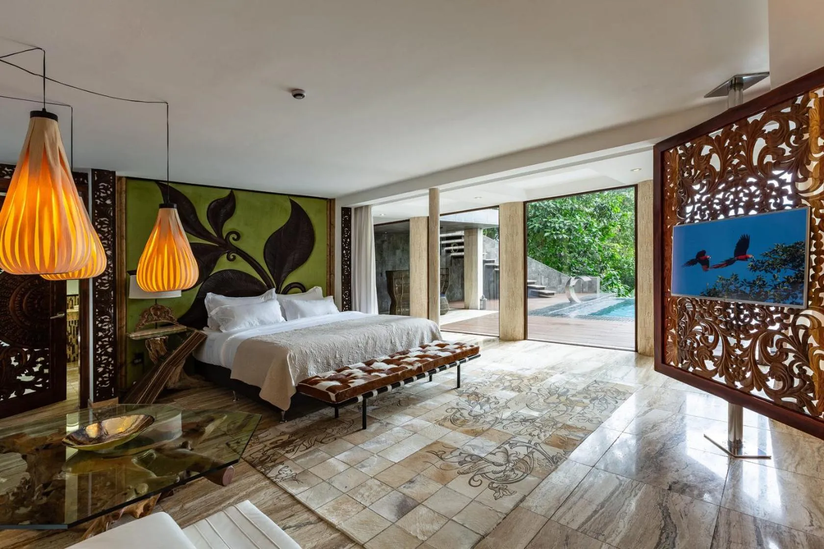 TV and multimedia, Bed in Makanda by The Sea Hotel Adults Only