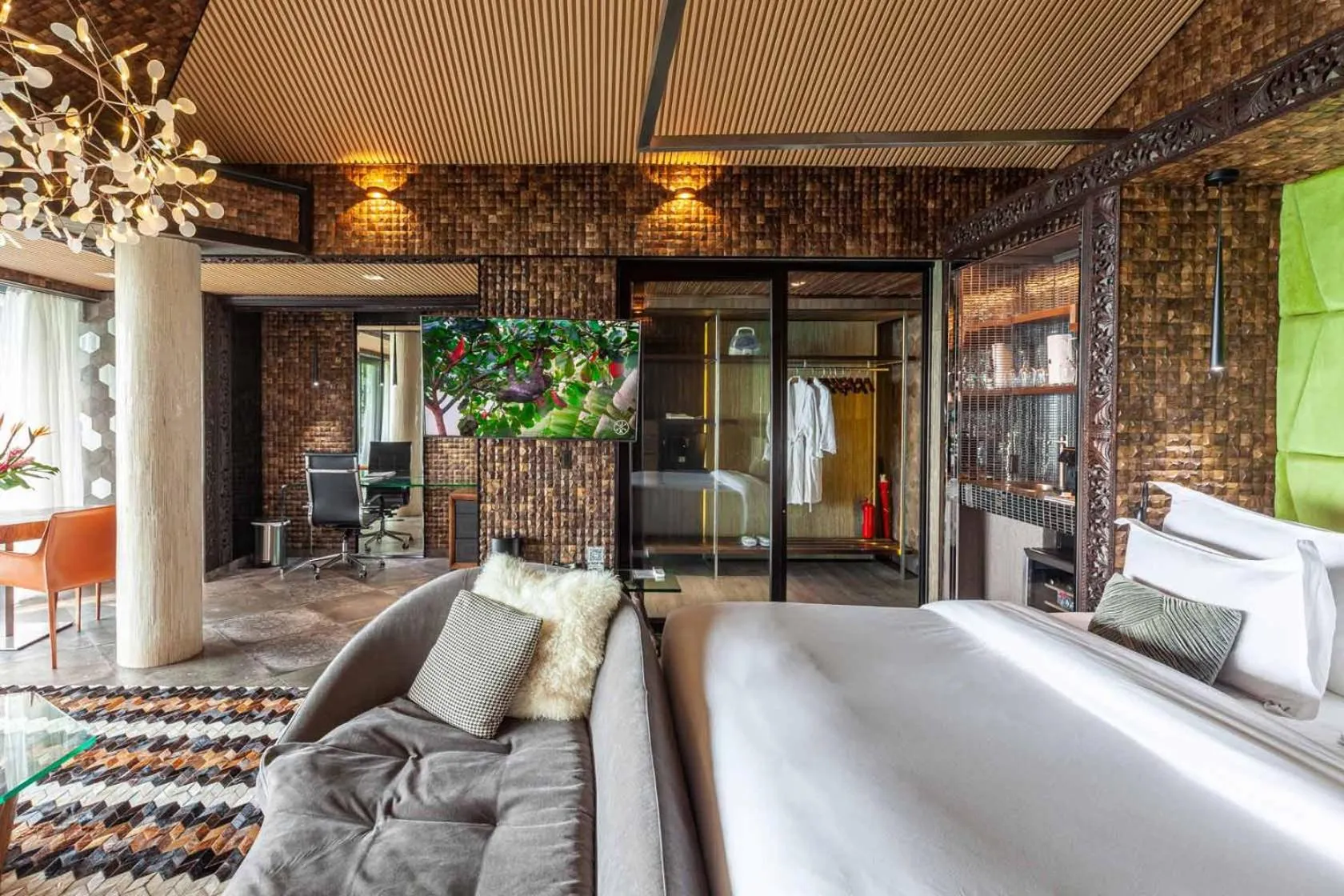 Bed in Makanda by The Sea Hotel Adults Only