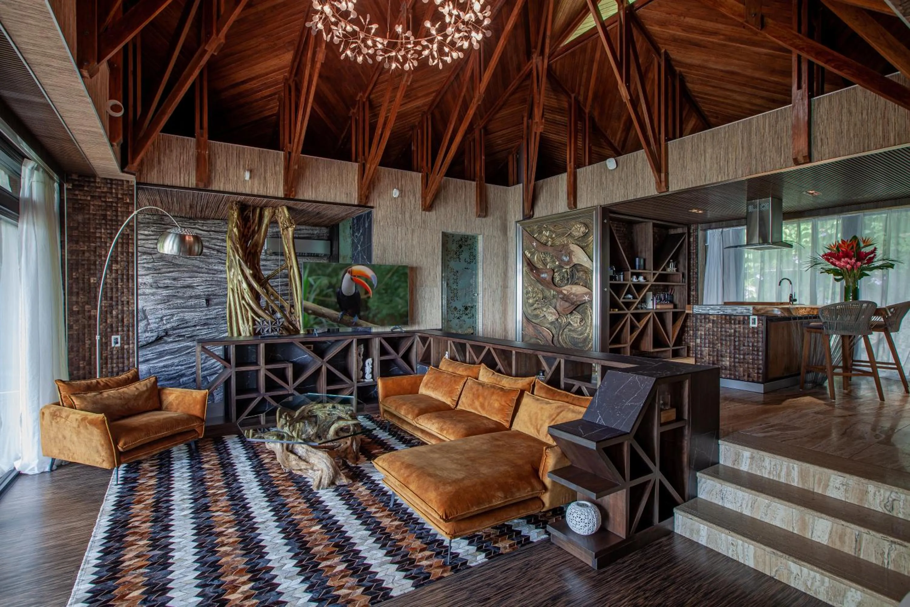 Living room in Makanda by The Sea Hotel Adults Only