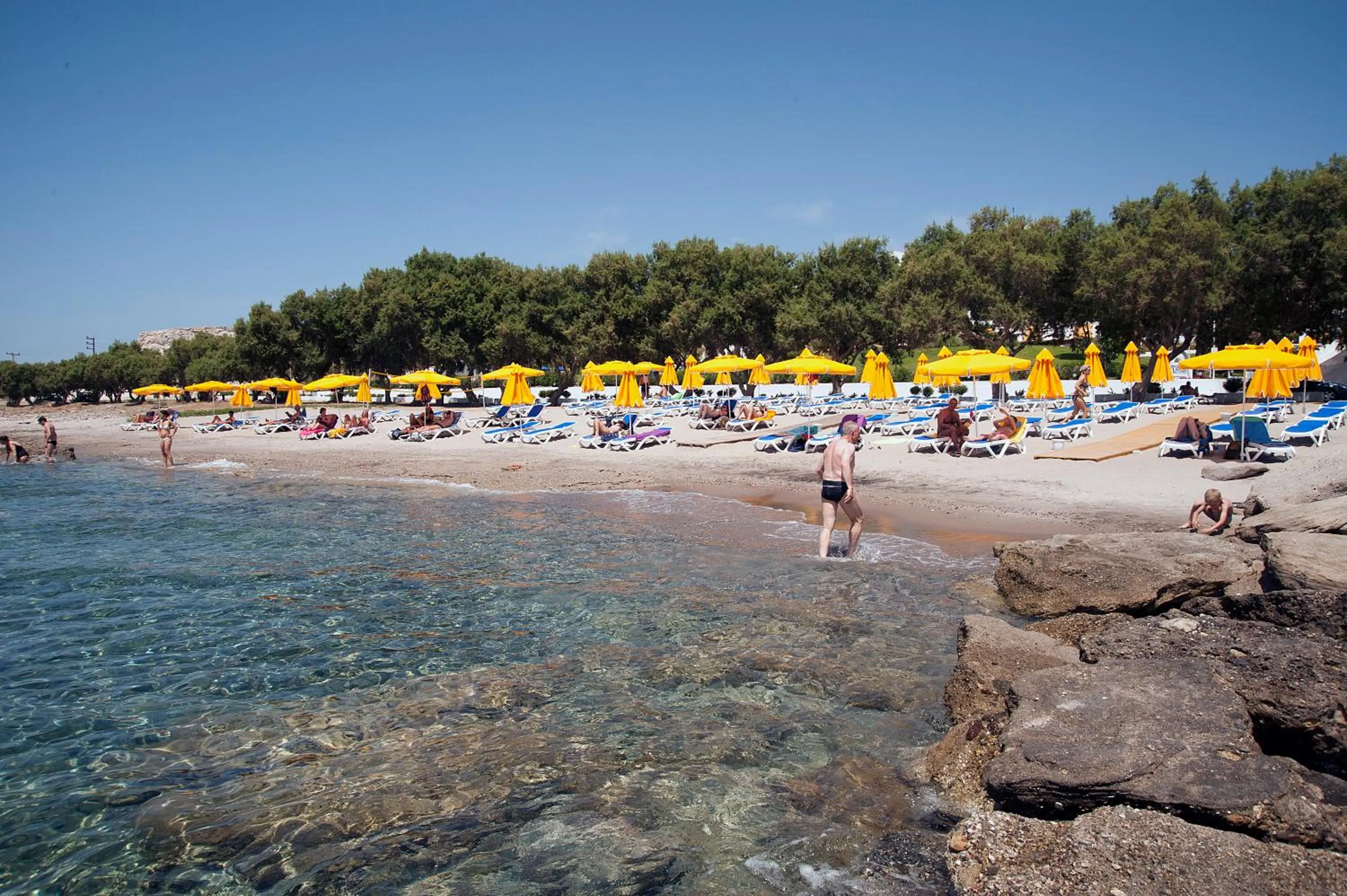 Beach in Lagas Aegean Village