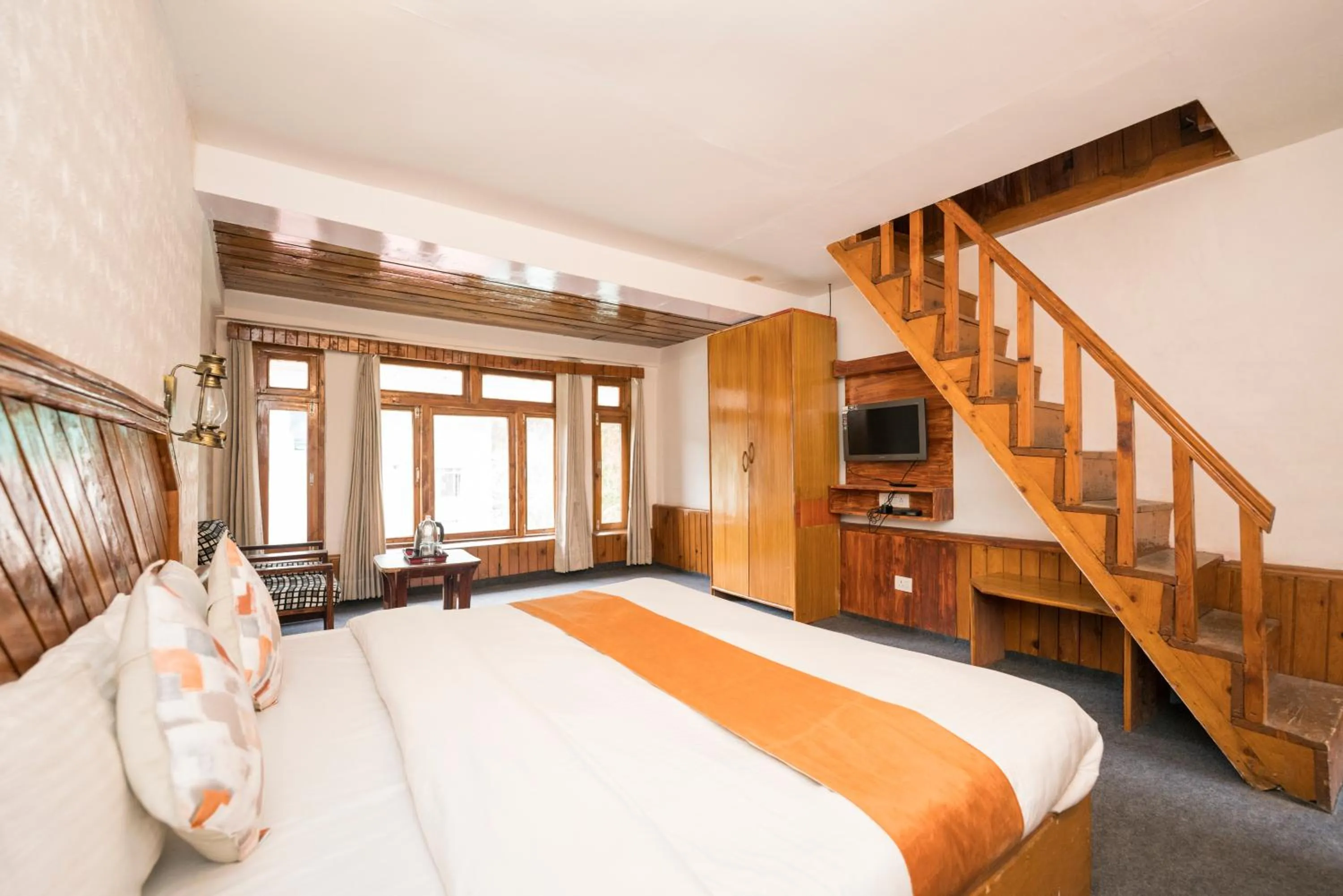 Bed in The Village Manali- Café, Bar & Bistro