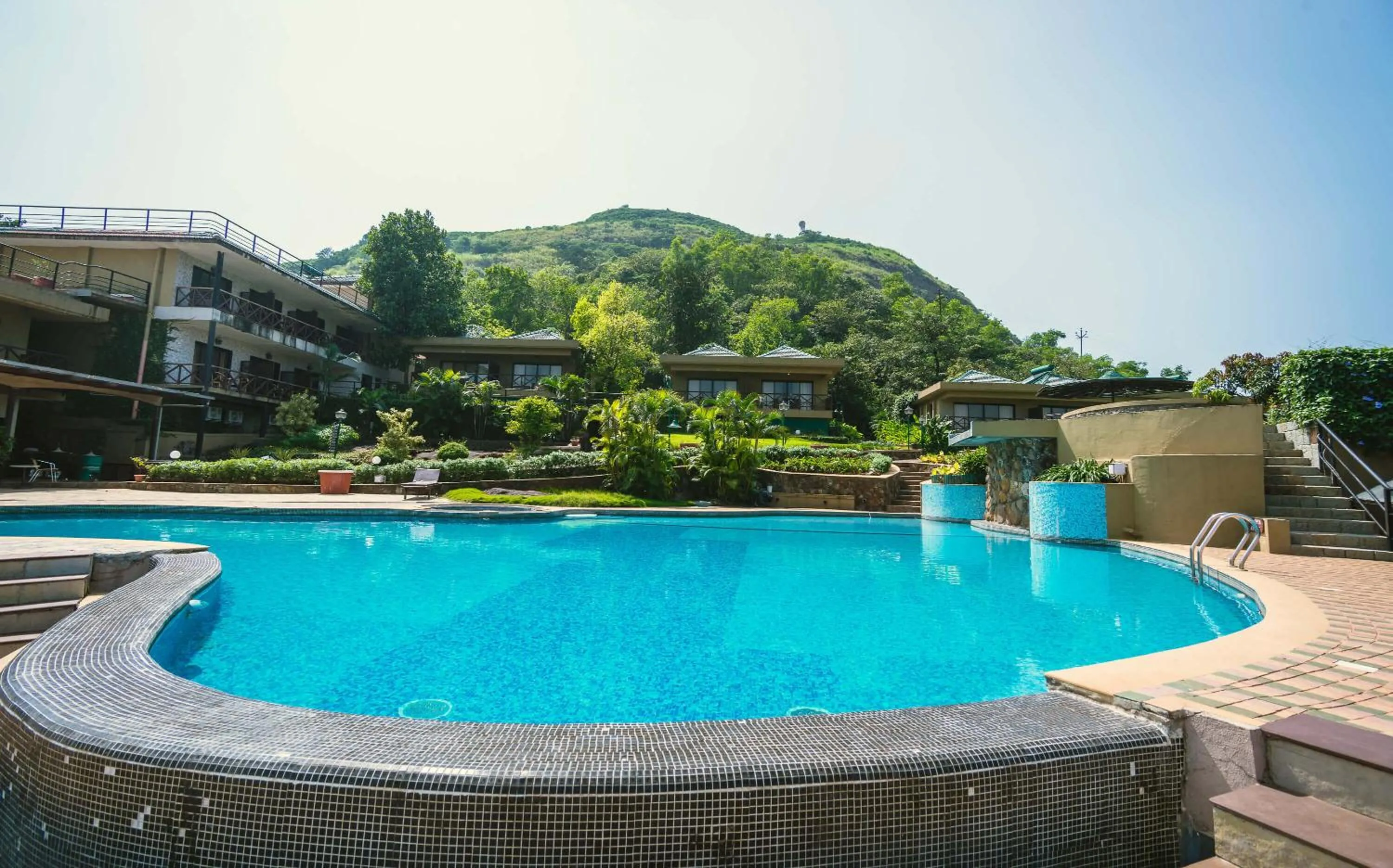 Swimming pool in Upper Deck Resort - Stay and Relax at the Highest Peak Lonavala