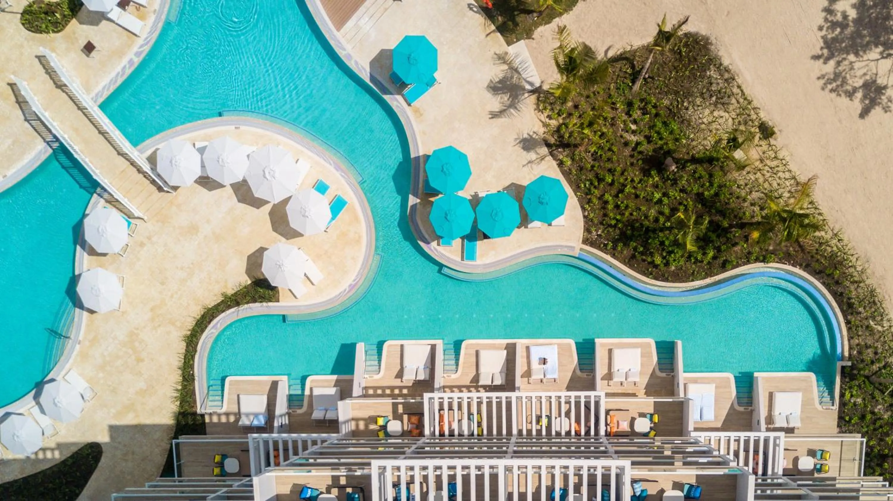 Swimming pool in Margaritaville Beach Resort Cap Cana Hammock - An Adults Only All-Inclusive Experience