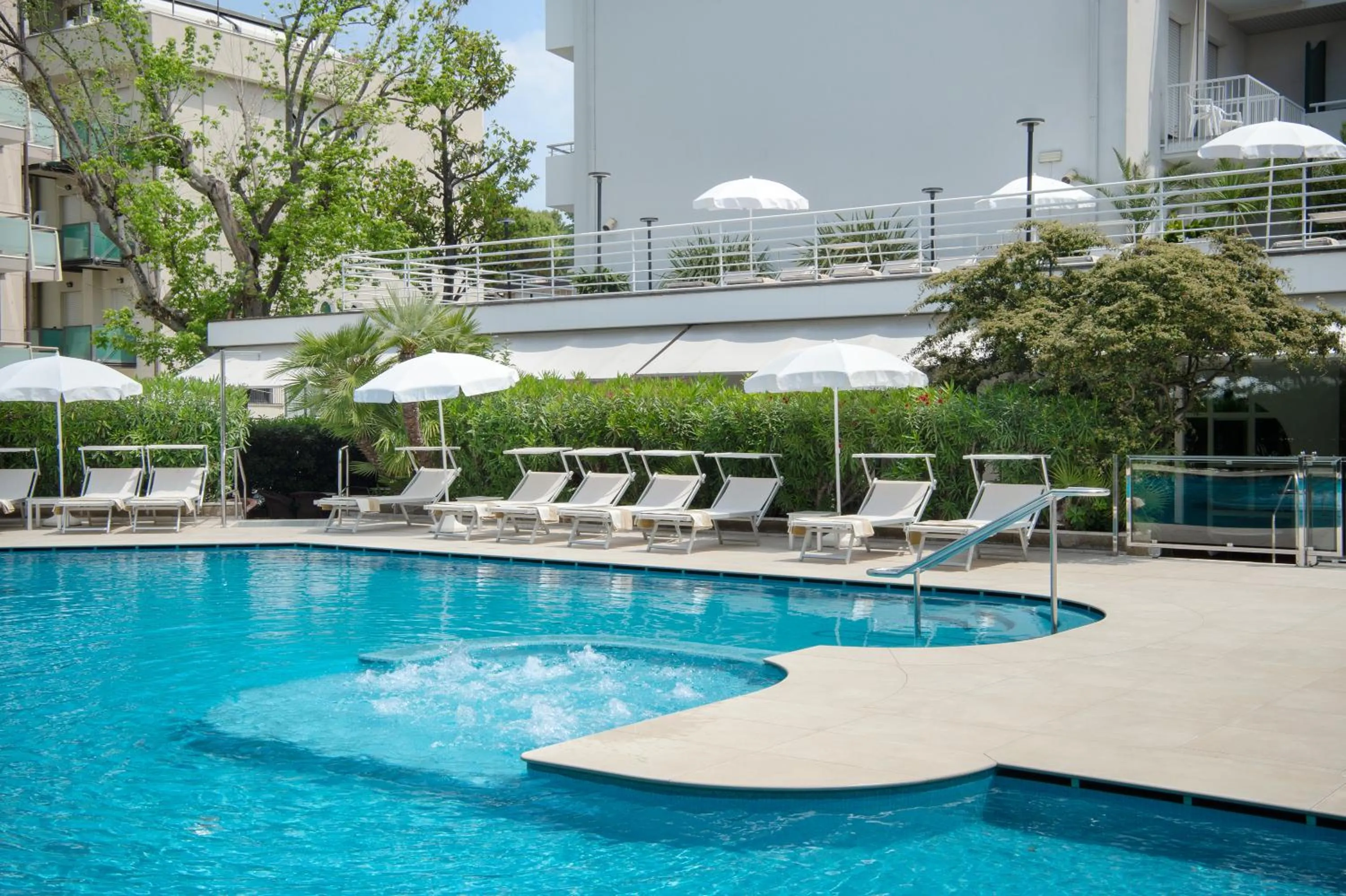 Pool view in Hotel Maddalena