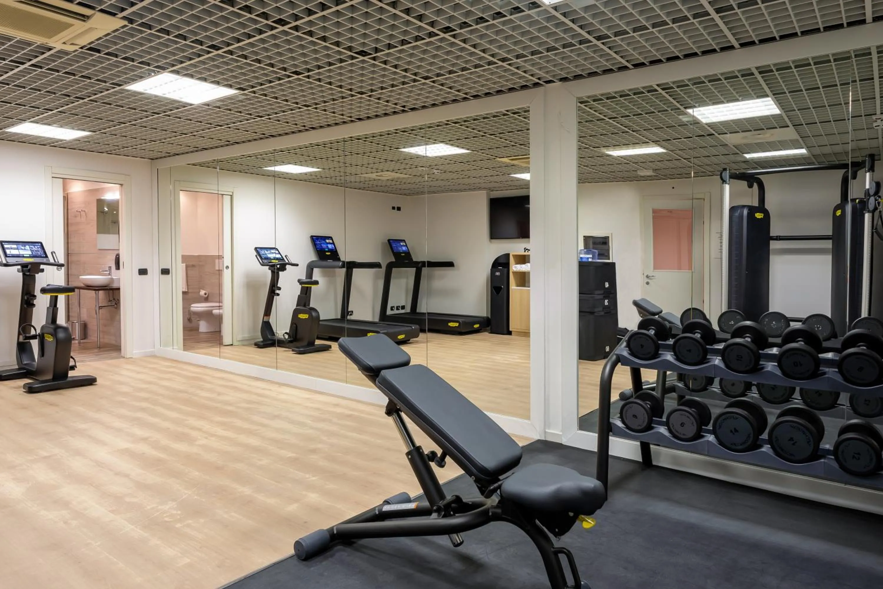 Fitness centre/facilities in Hilton Garden Inn Milan Malpensa