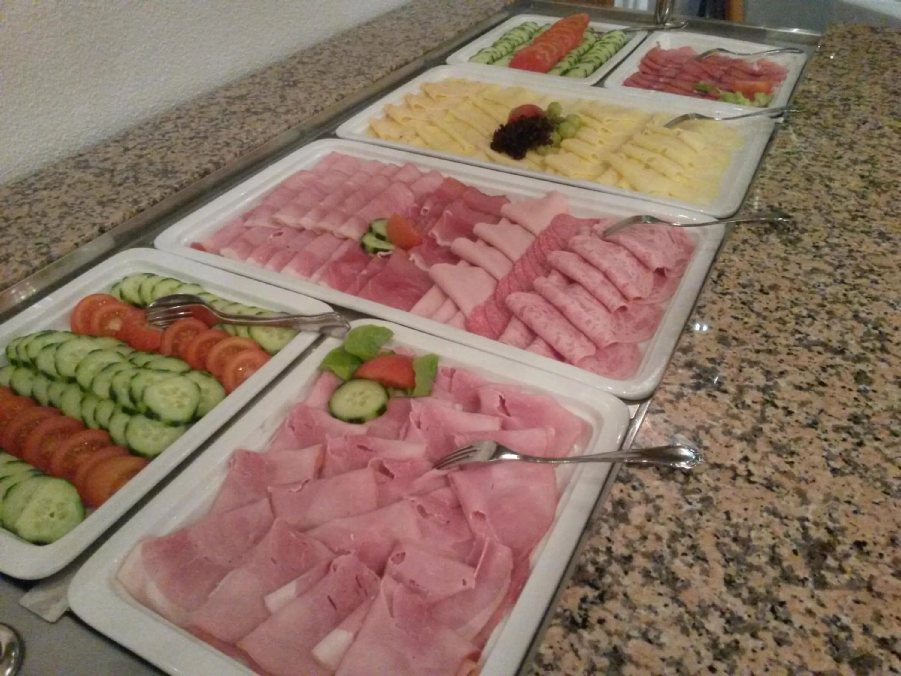 Buffet breakfast in Hotel Waldhorn