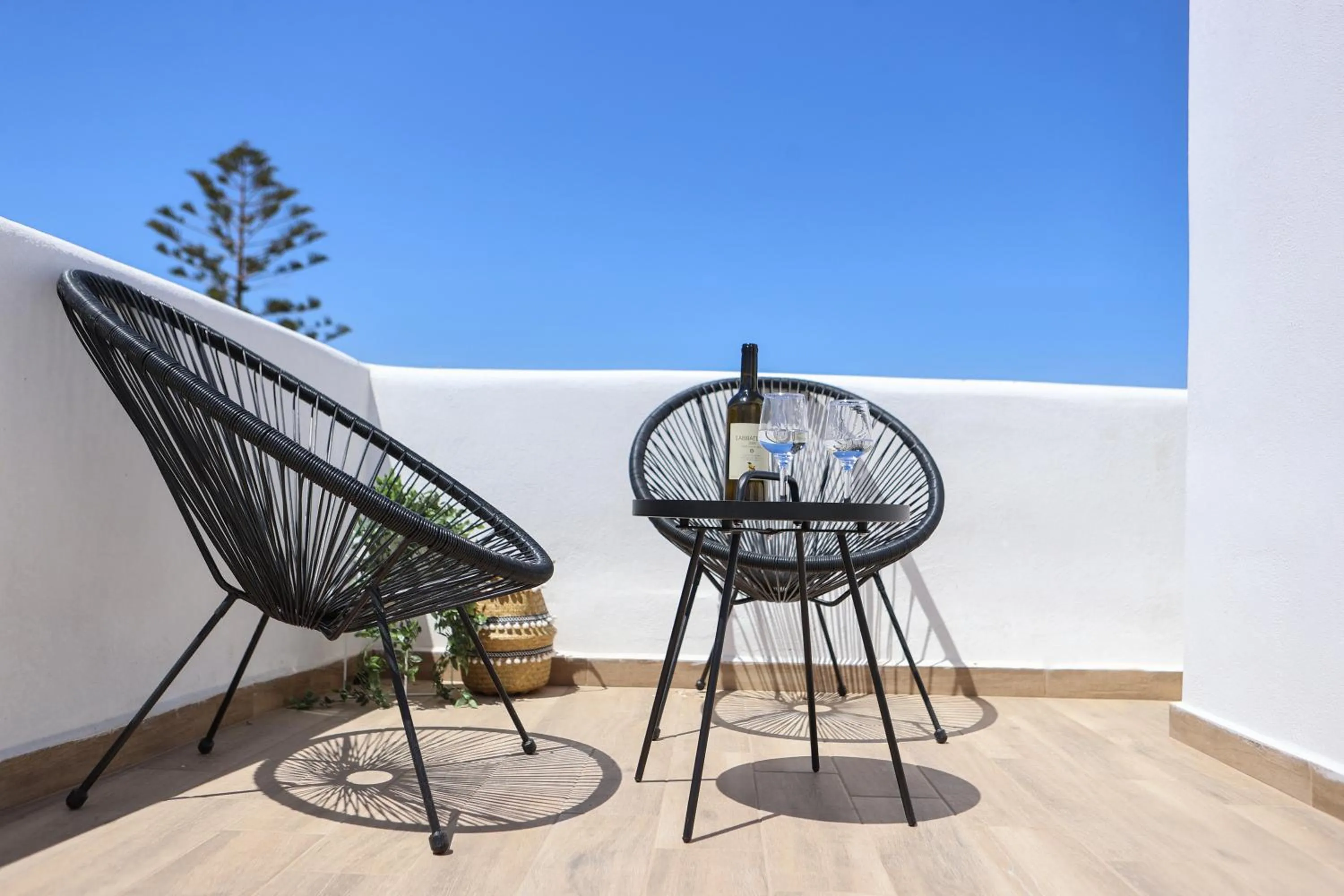 Patio in Whitelist Maisonette I and II in Mykonos Town
