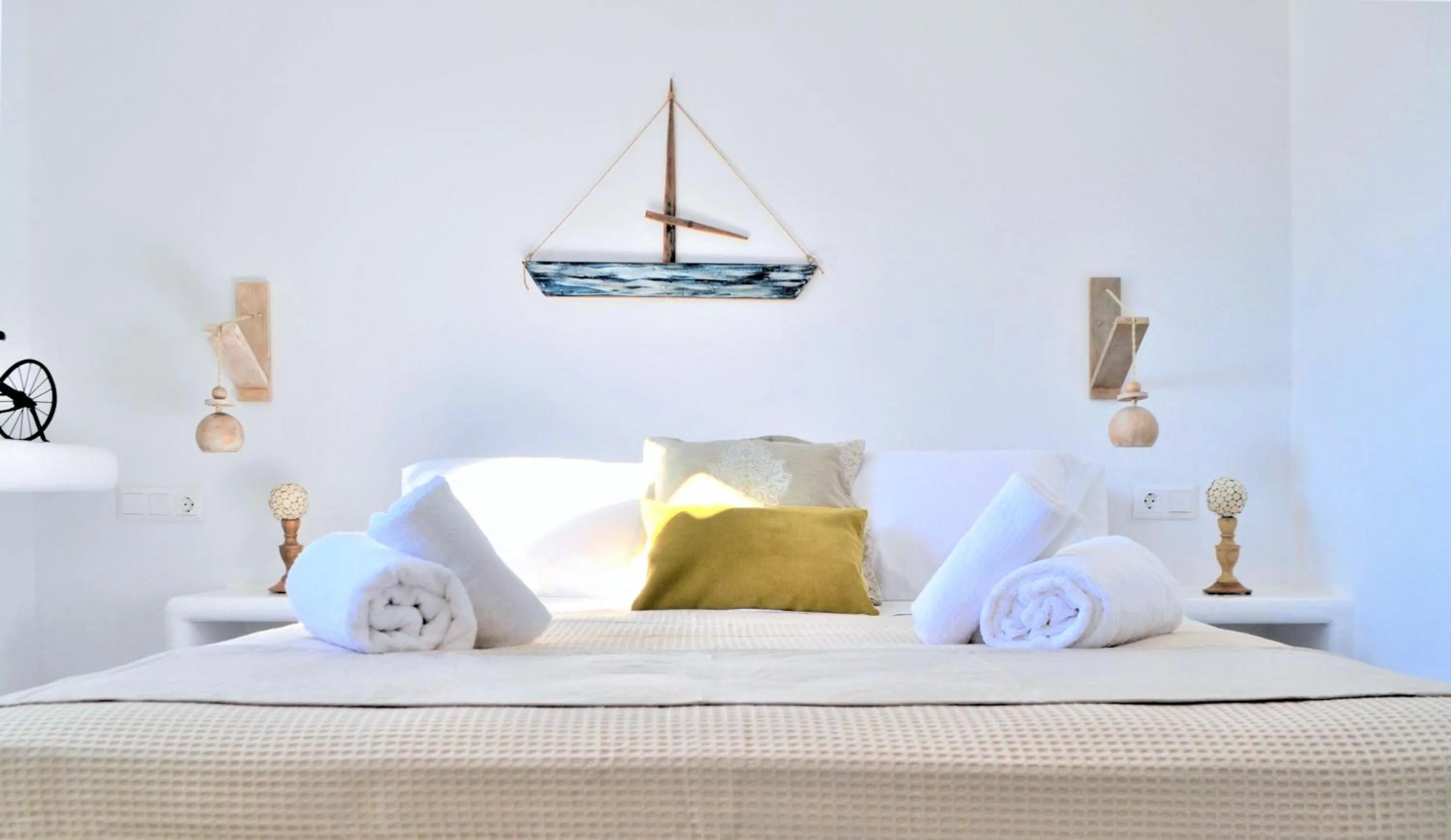 Bed in Krotiri View Paros