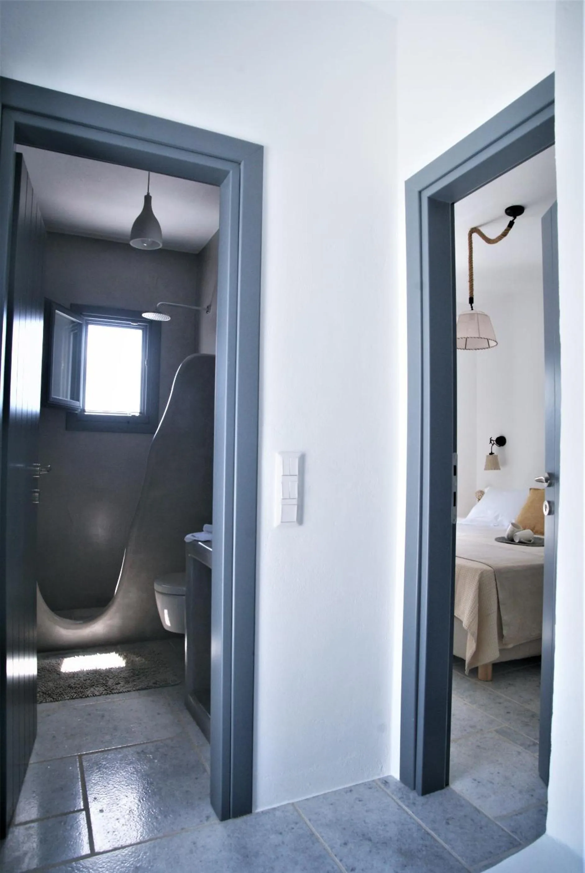 Shower, Bed in Krotiri View Paros