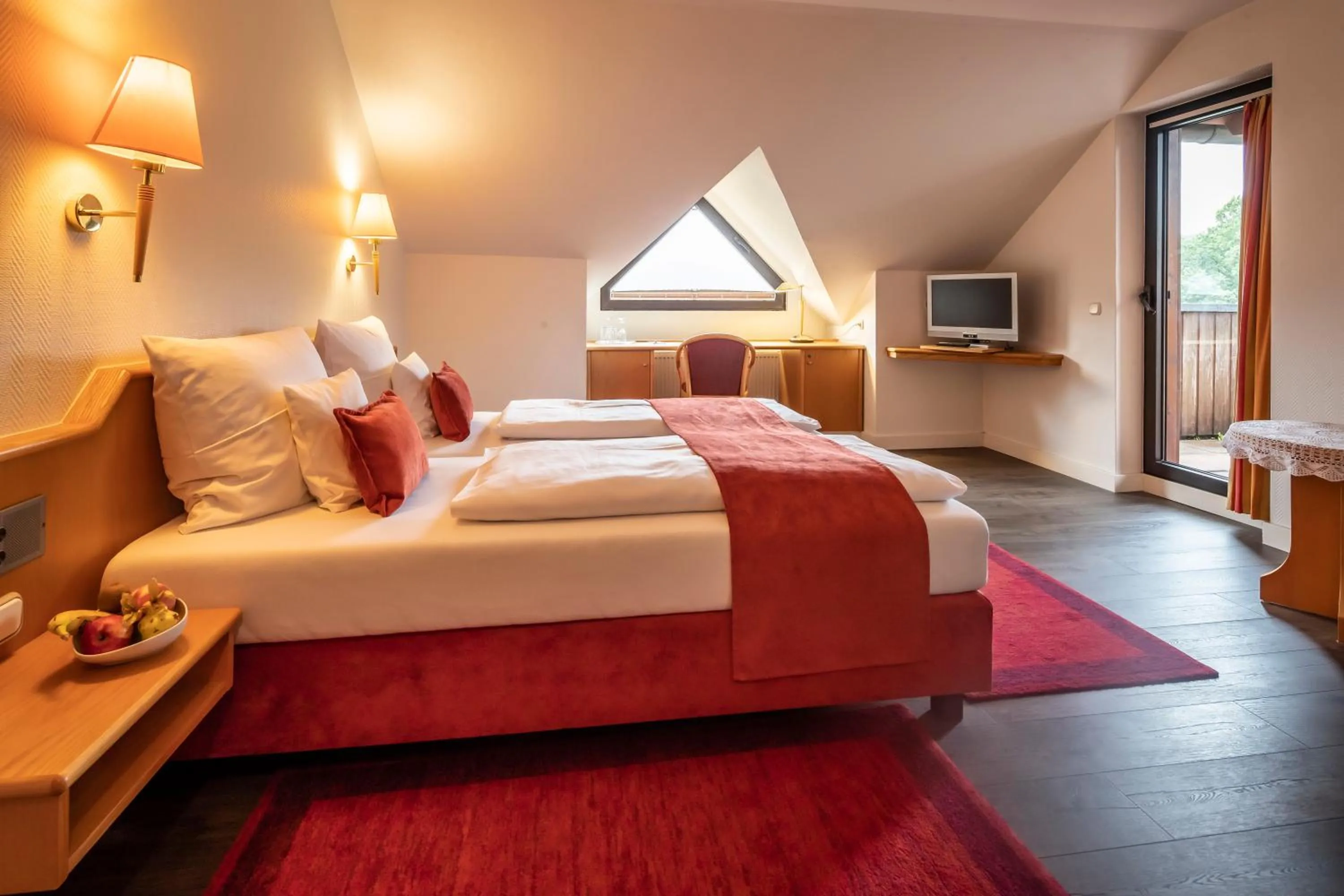 Photo of the whole room, Bed in PANORAMA Hotel Heimbuchenthal