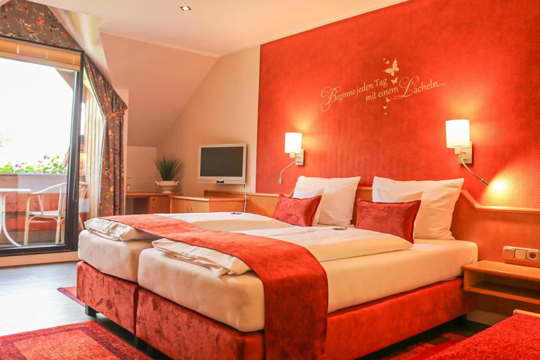 Photo of the whole room, Bed in PANORAMA Hotel Heimbuchenthal