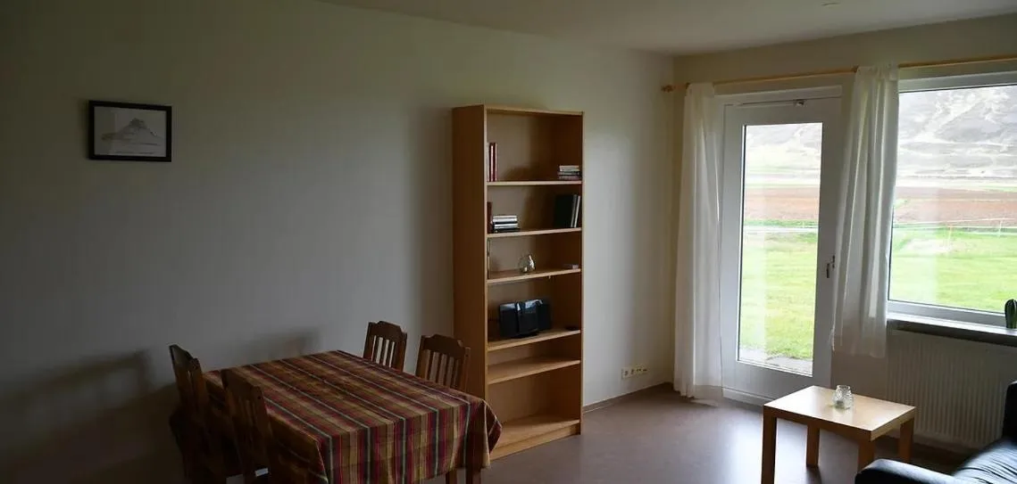 Seating area in Kaffi Holar Cottages and Apartments