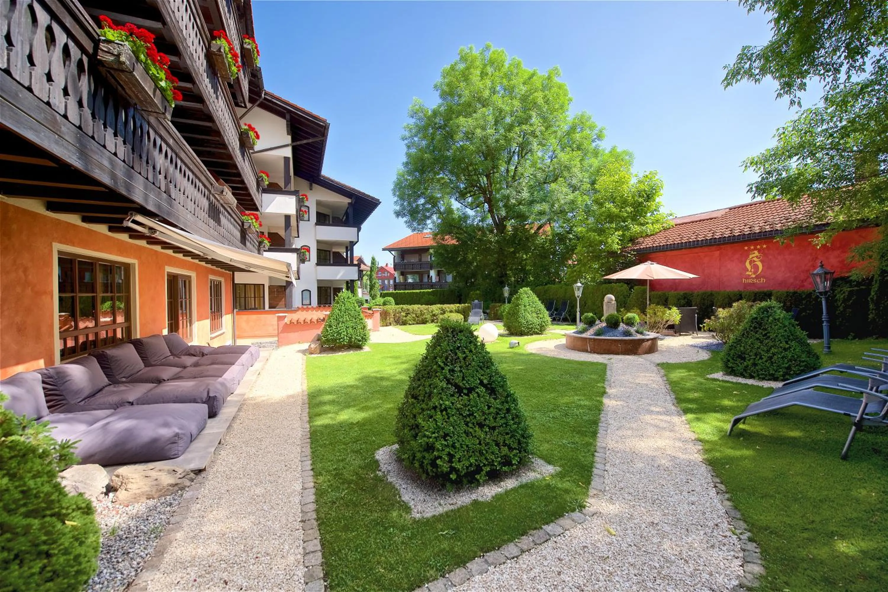 Garden in Hotel Hirsch