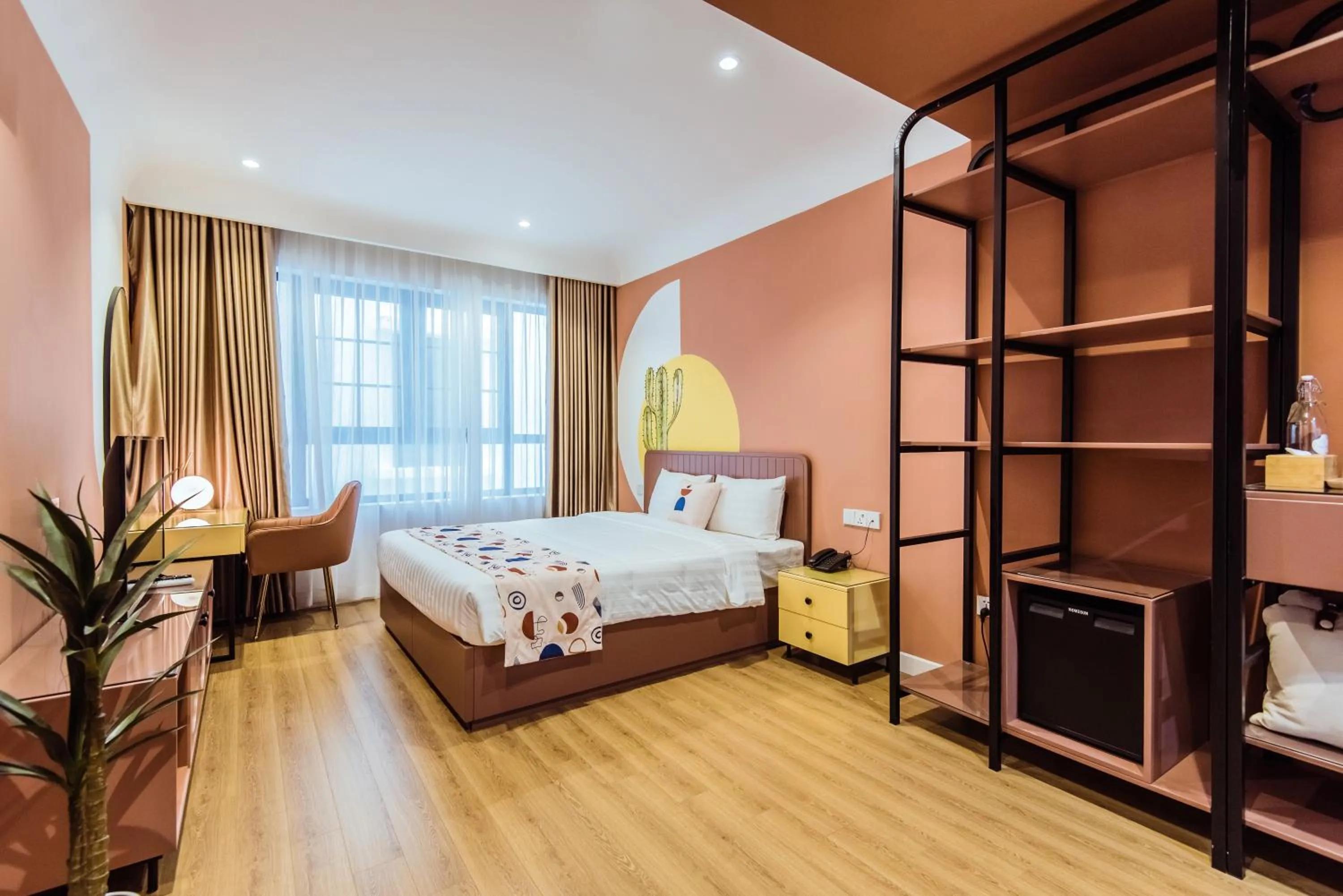 Bed in Palette Collect's Boutique Hotel Ha Long