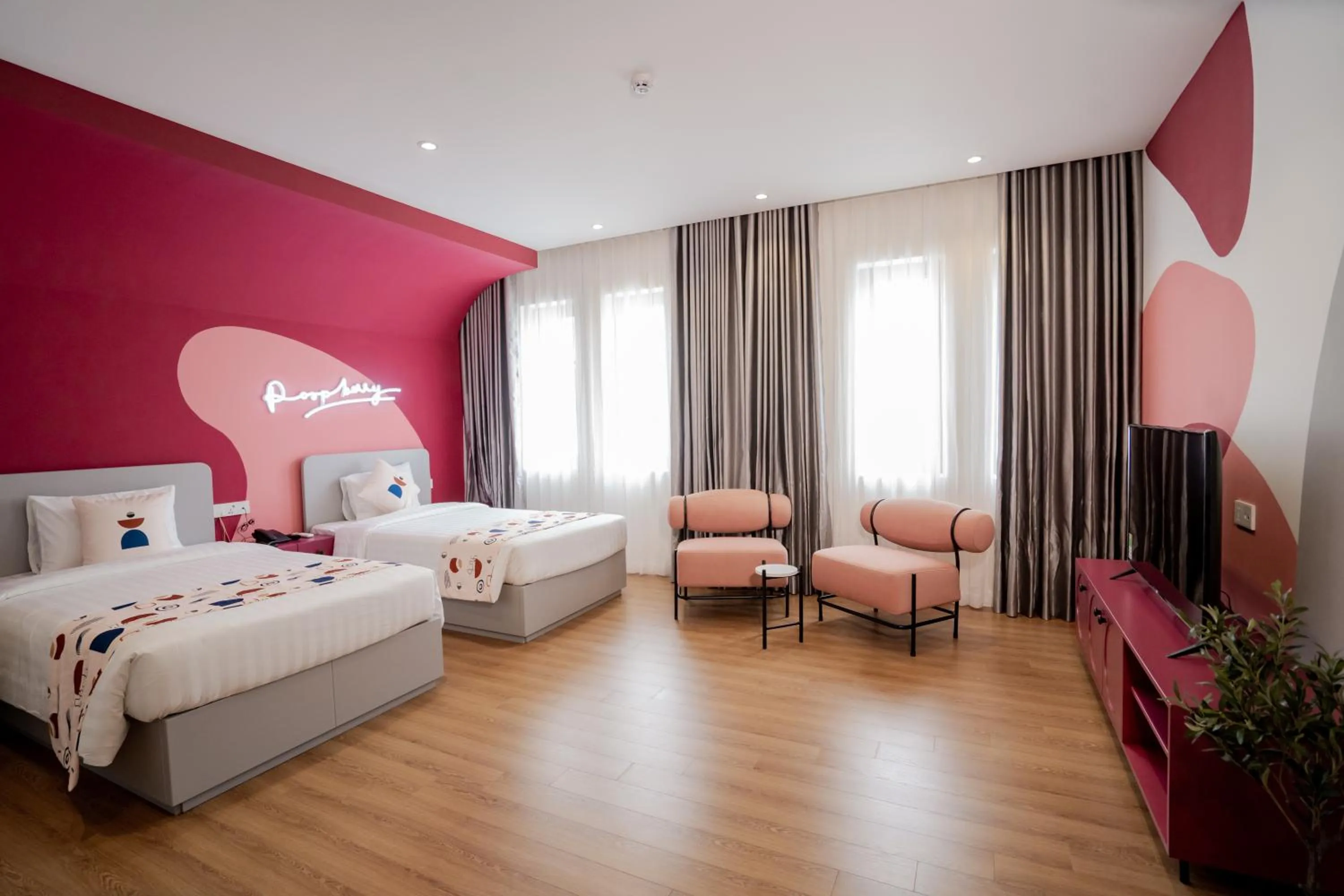 Bed in Palette Collect's Boutique Hotel Ha Long