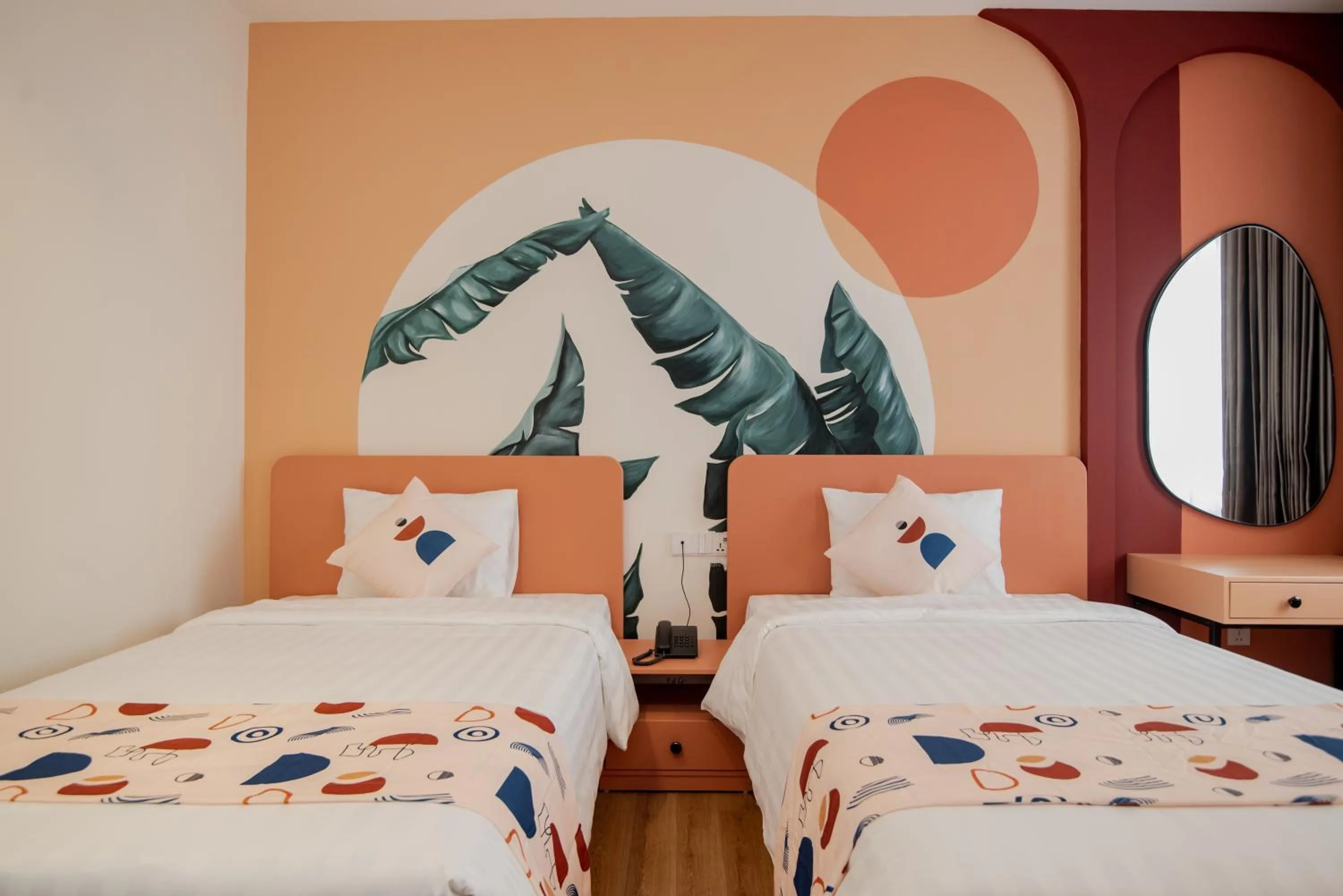 Bed in Palette Collect's Boutique Hotel Ha Long