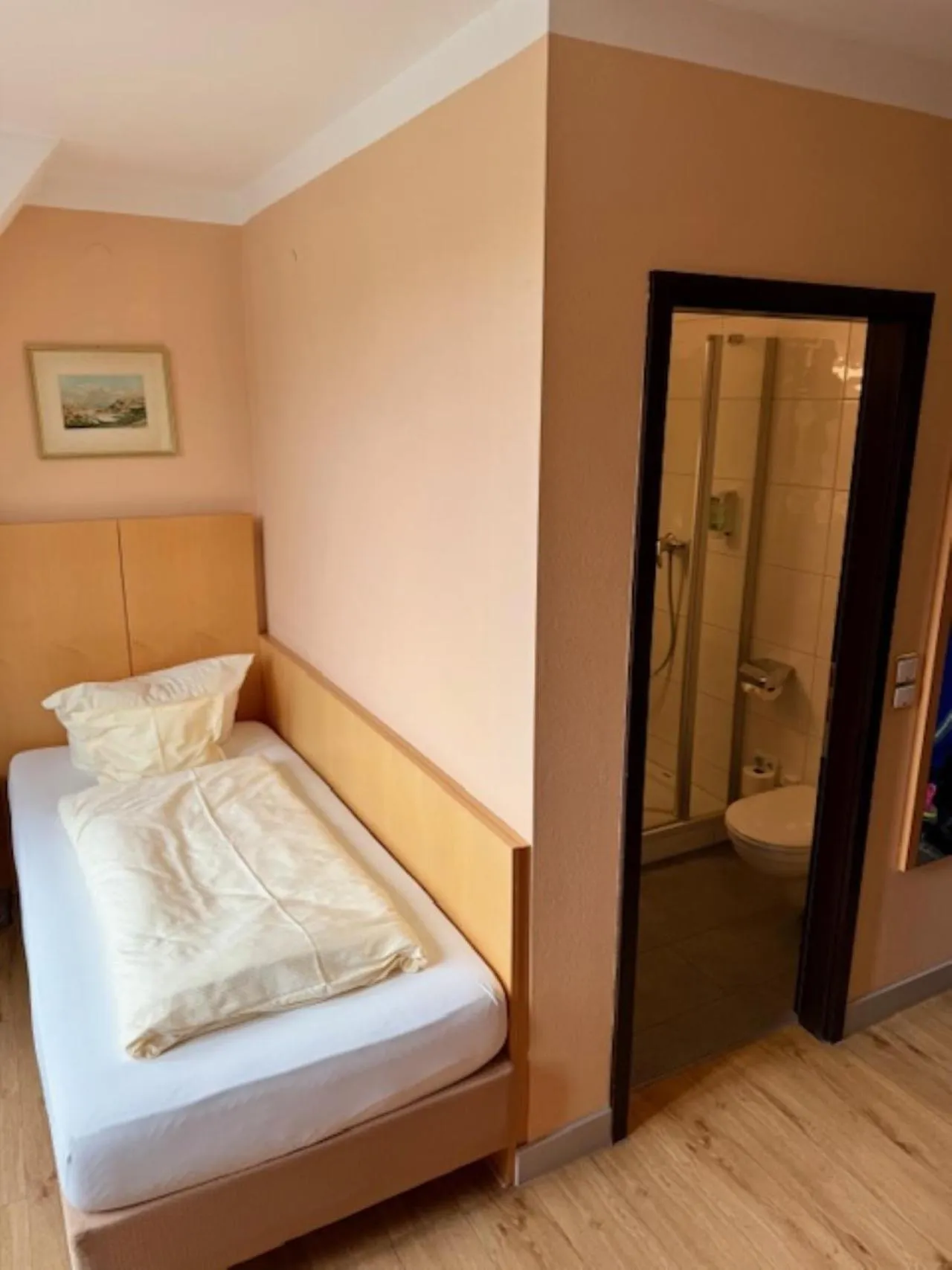 Photo of the whole room, Bed in Hotel Alter Kranen