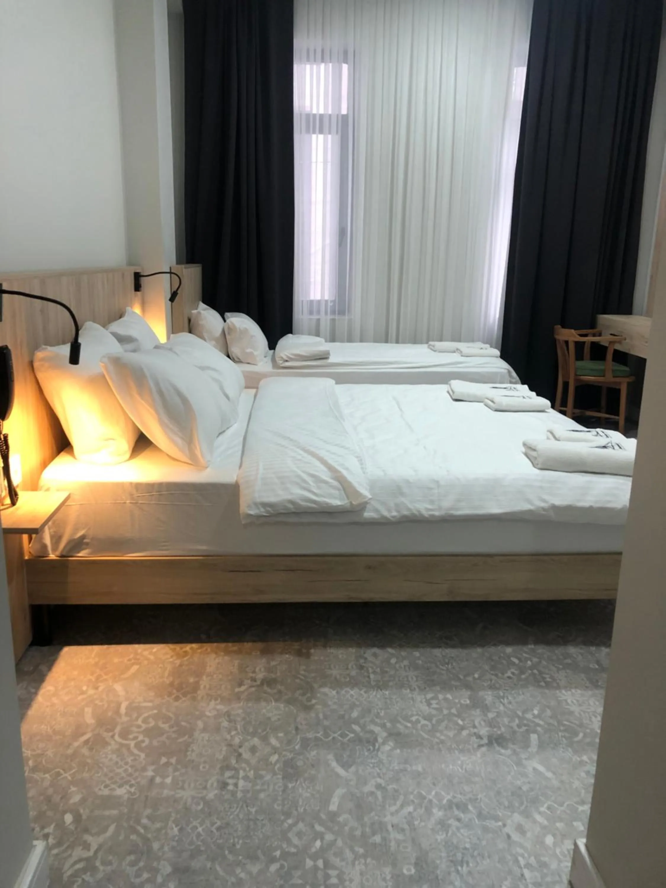 Bed in Taksim Galatist Hotel