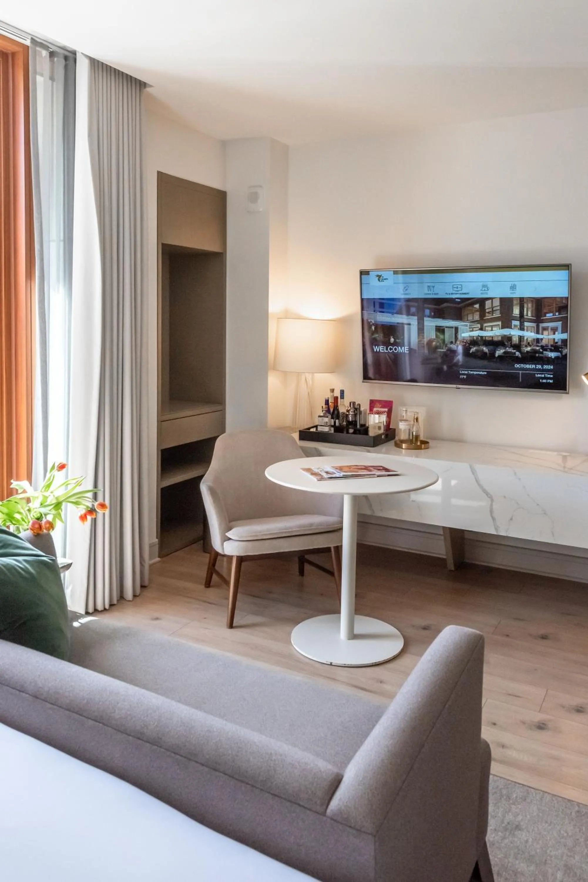 Dining area in La Colombe d'Or Hotel