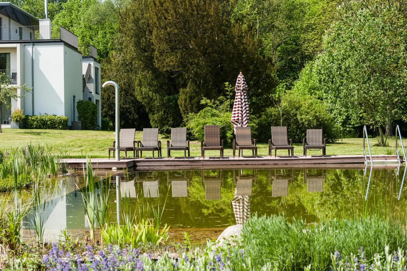 Swimming pool in Schlossgut Gross Schwansee