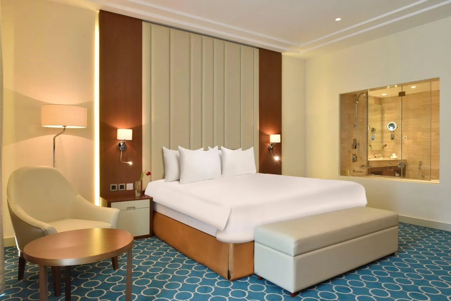 Bed in Grand Swiss-Belhotel Waterfront Seef