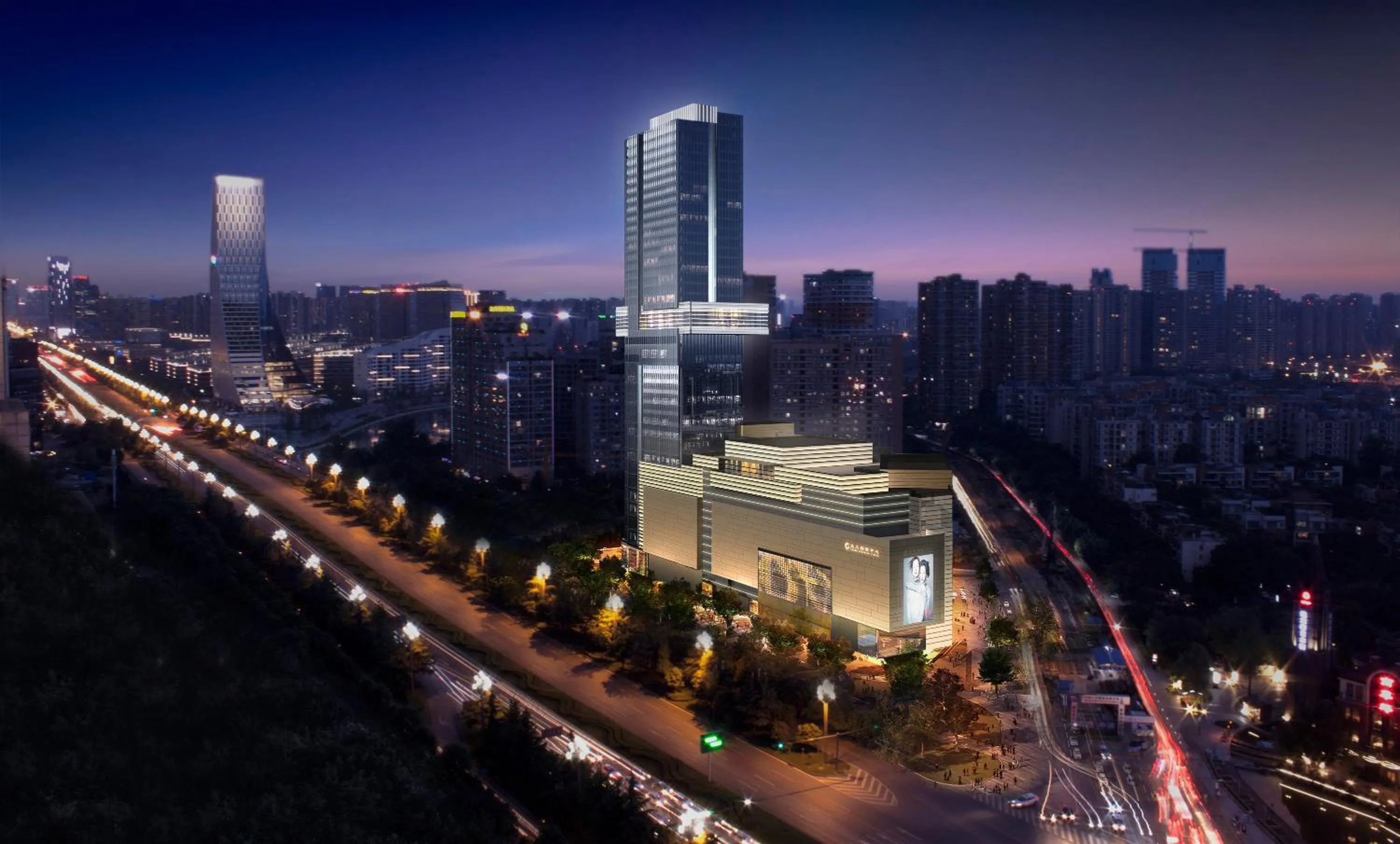 Property building in Grand Bay Hotel Chengdu
