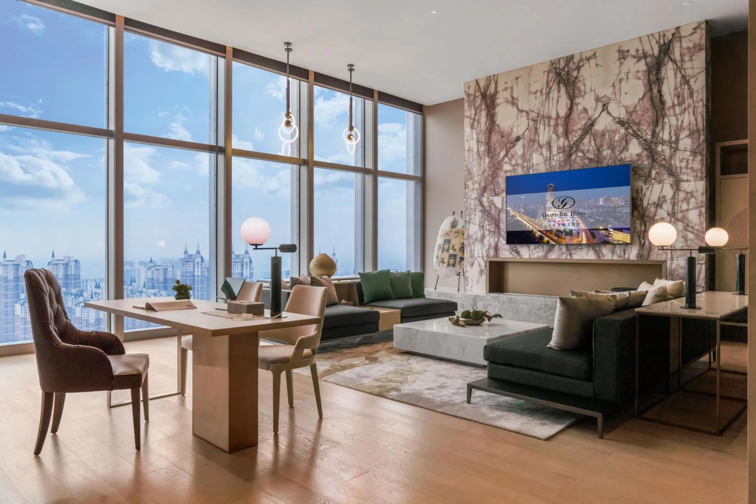 Living room in Grand Bay Hotel Chengdu