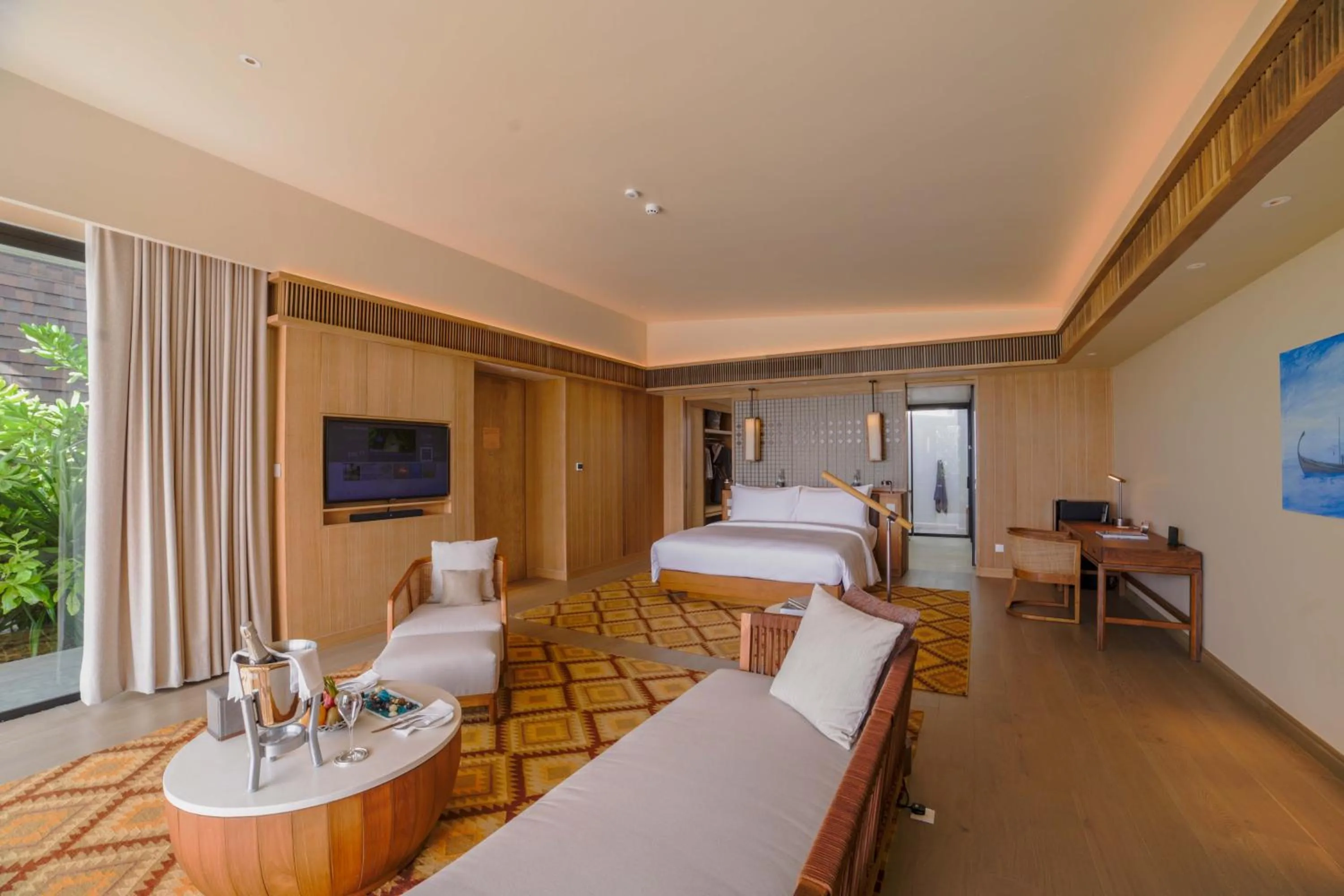 Bedroom, Bed in Kuda Villingili Maldives, Free Return Transfers 03 nights & above