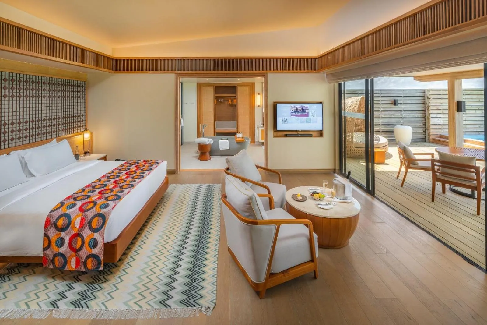 Bedroom, Bed in Kuda Villingili Maldives, Free Return Transfers 03 nights & above